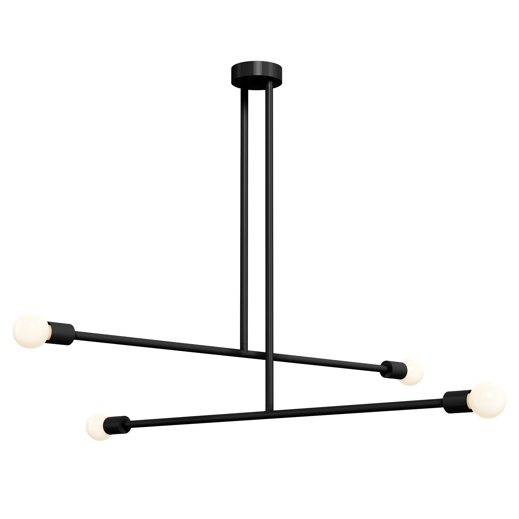 black color captain chandelier 47" dutton brown lighting