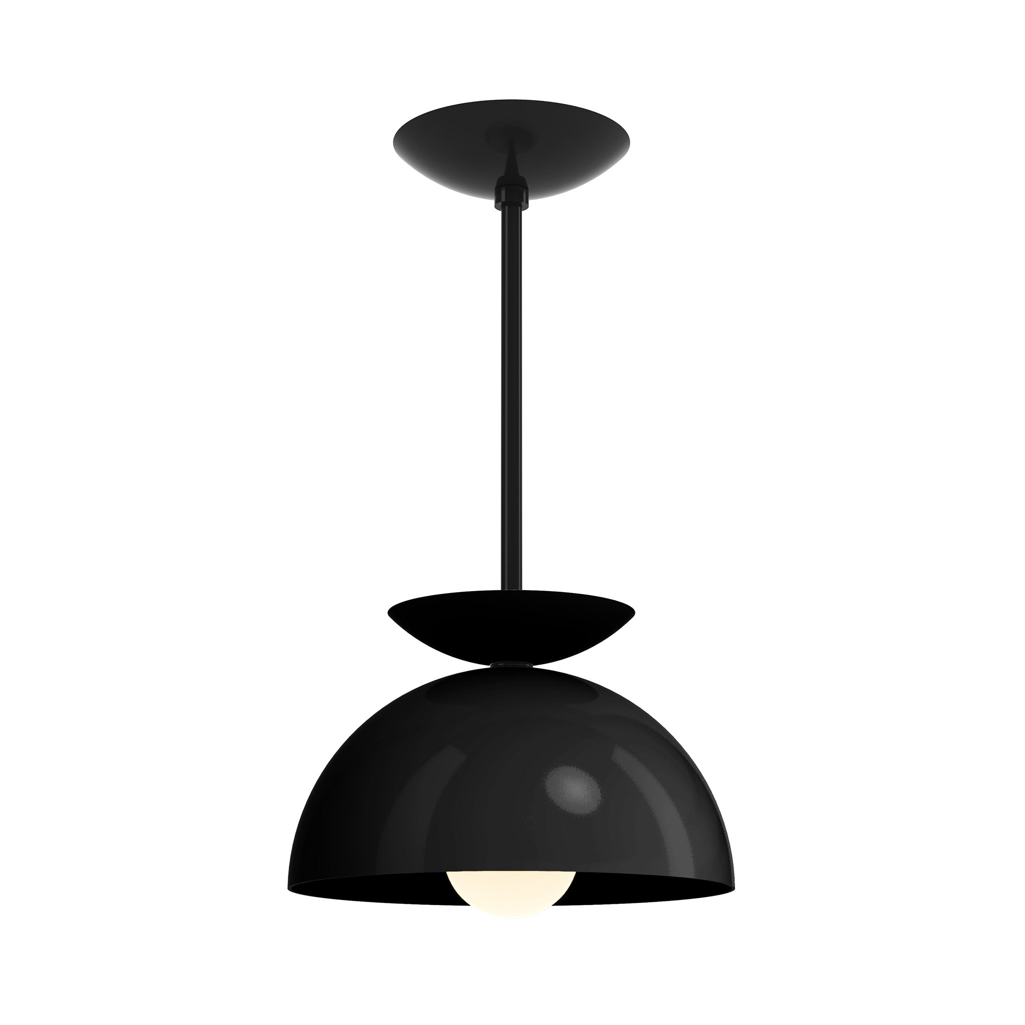 black black color echo pendant 10" dutton brown lighting