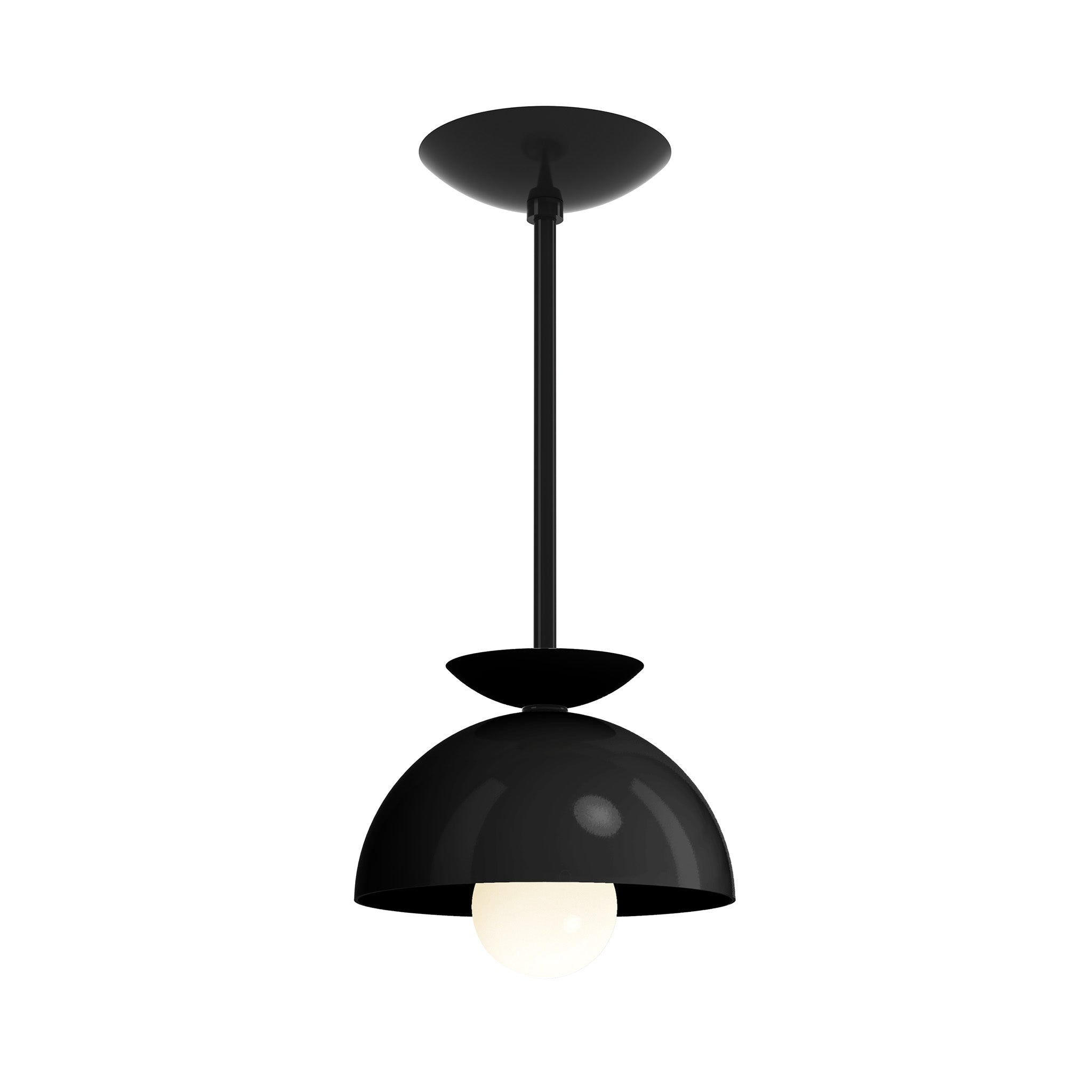 black black color echo pendant 8" dutton brown lighting