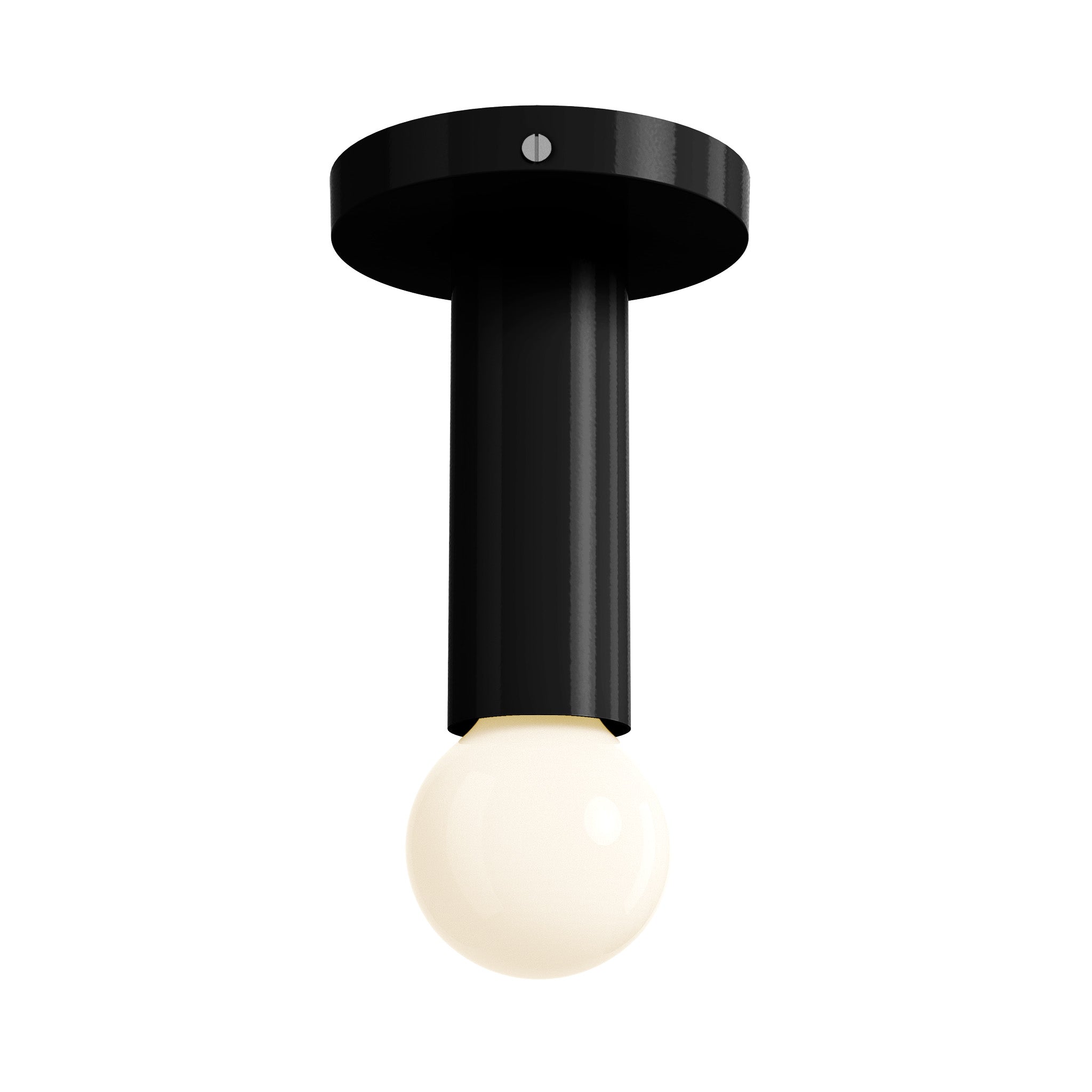 nickel black color eureka flush mount lighting dutton brown