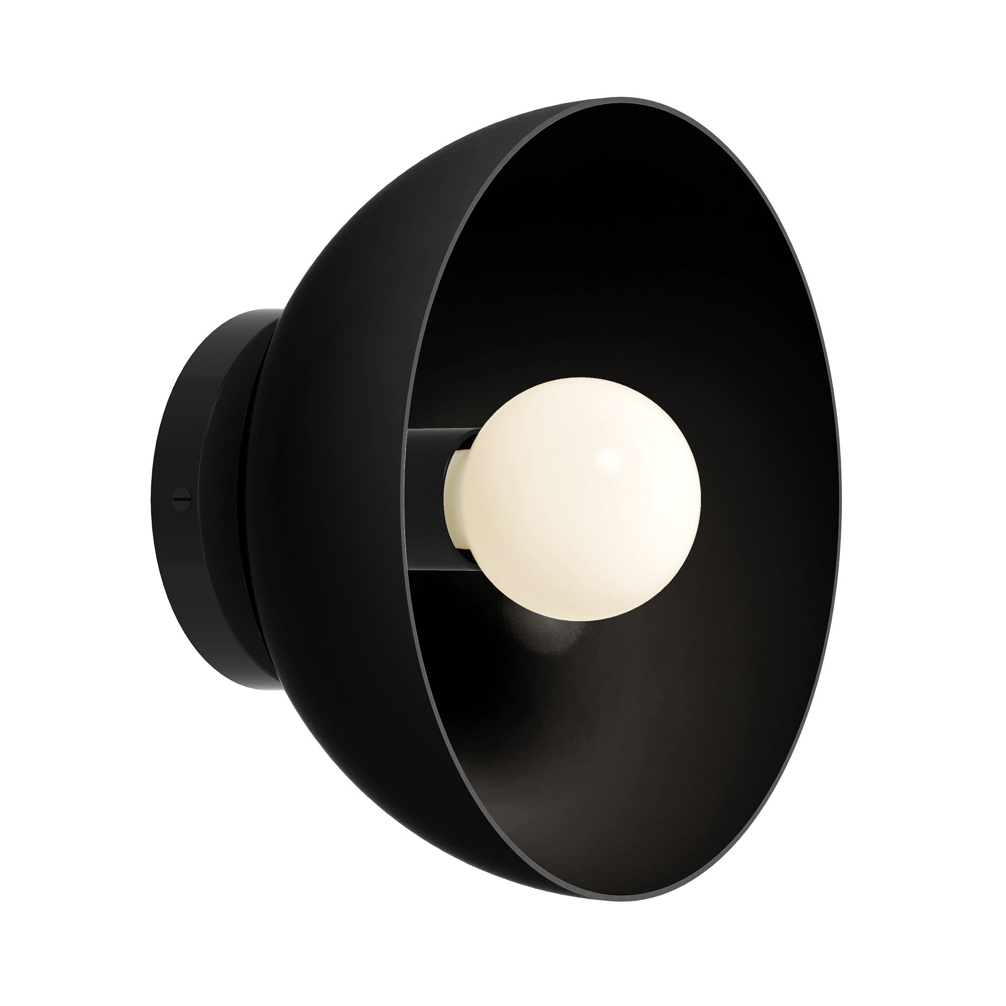 Black color hemi dome sconce 10" Dutton Brown lighting