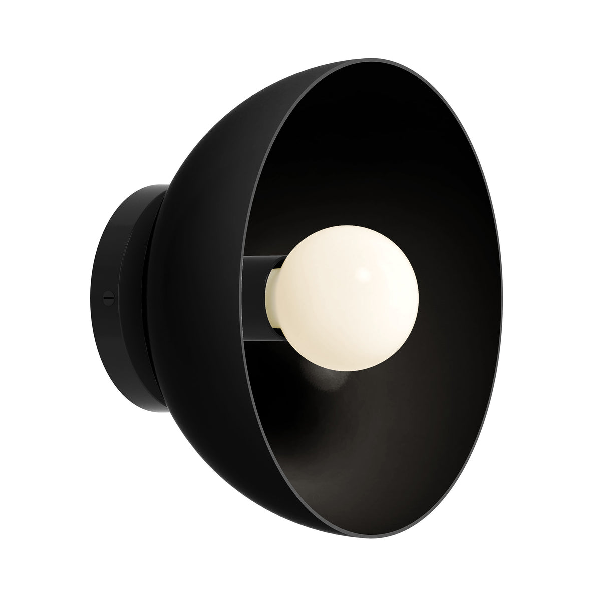 Black color hemi dome sconce 10" Dutton Brown lighting