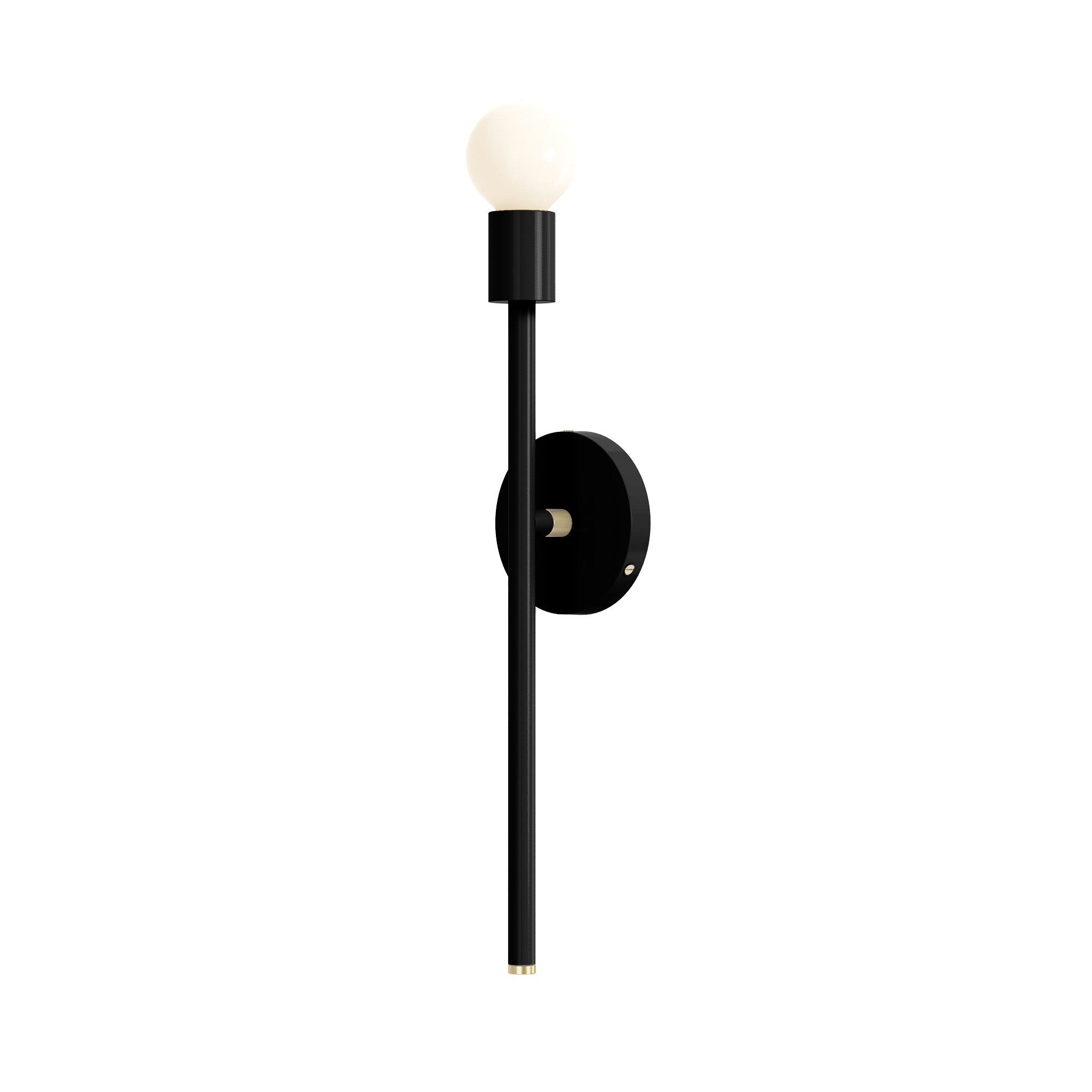 brass black color major sconce 21" dutton brown lighting