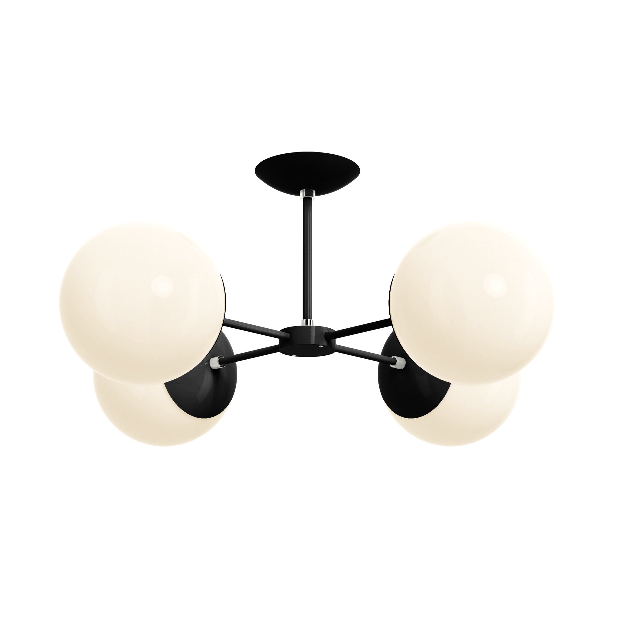 nickel black color big orbi flush mount dutton brown lighting