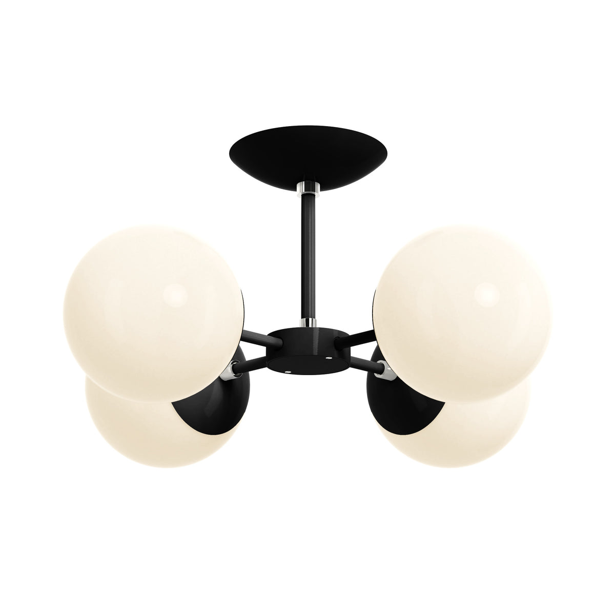 nickel black orbi flush mount dutton brown lighting