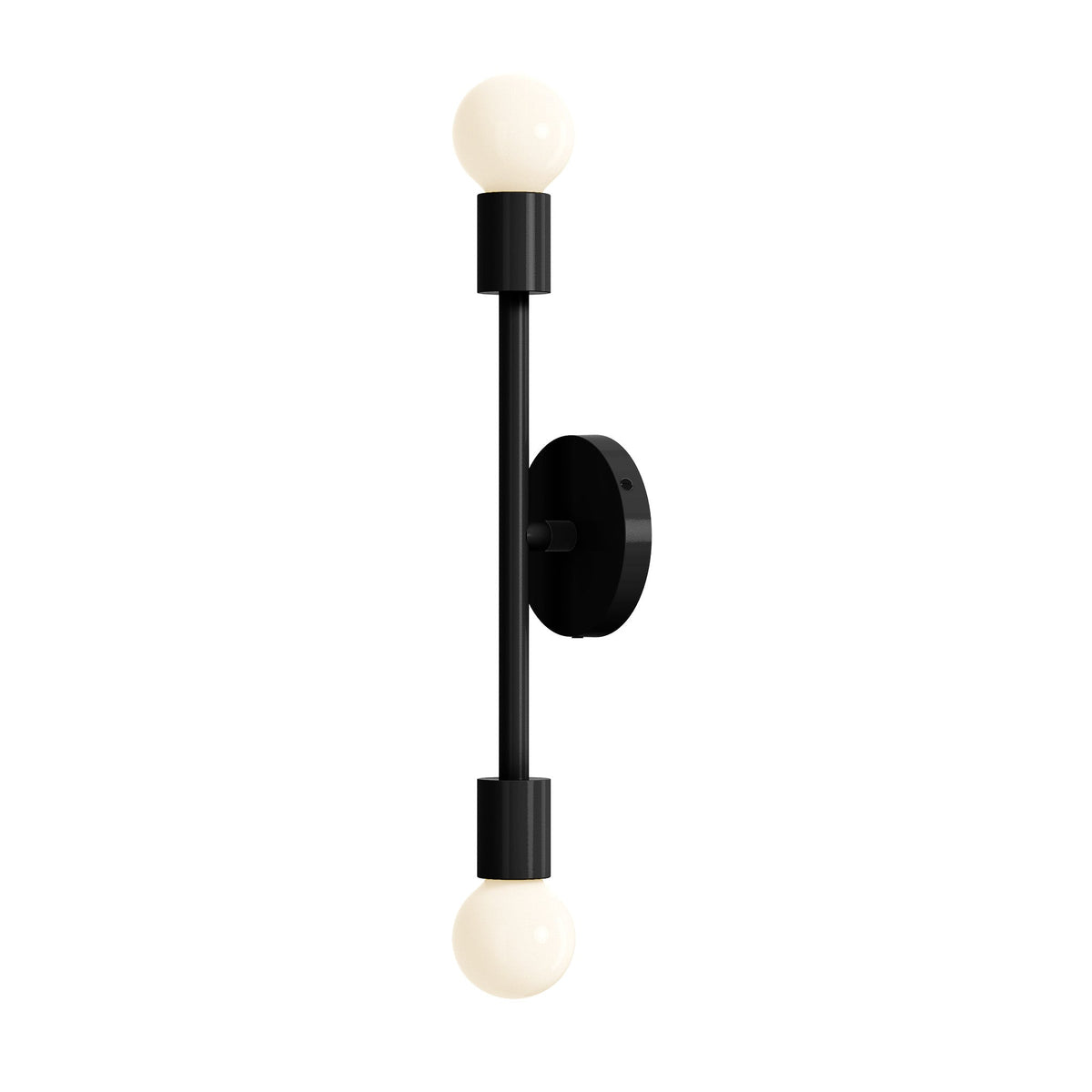Black pilot wall sconce 17" dutton brown lighting