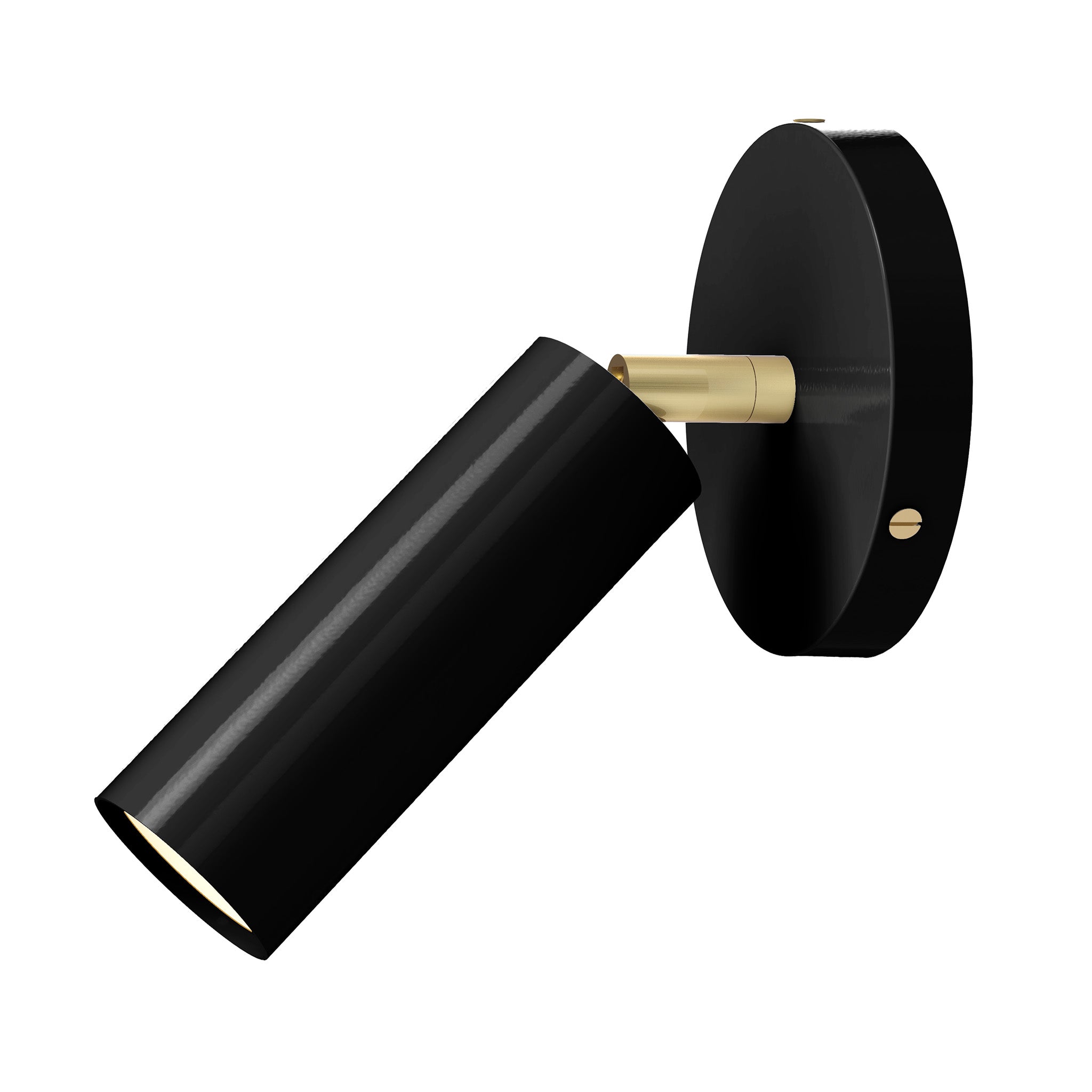 brass black color reader sconce - no arm dutton brown lighting
