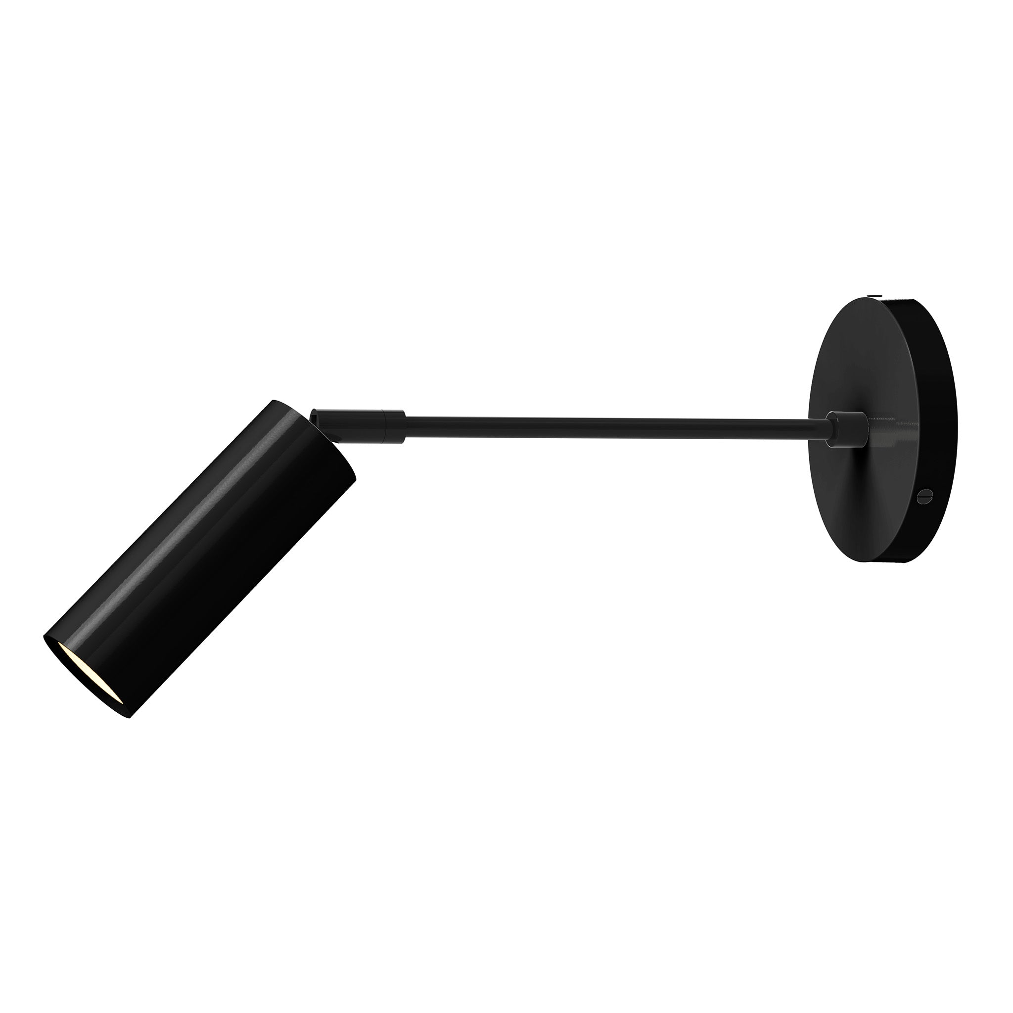 black black color reader sconce - 10" arm dutton brown lighting
