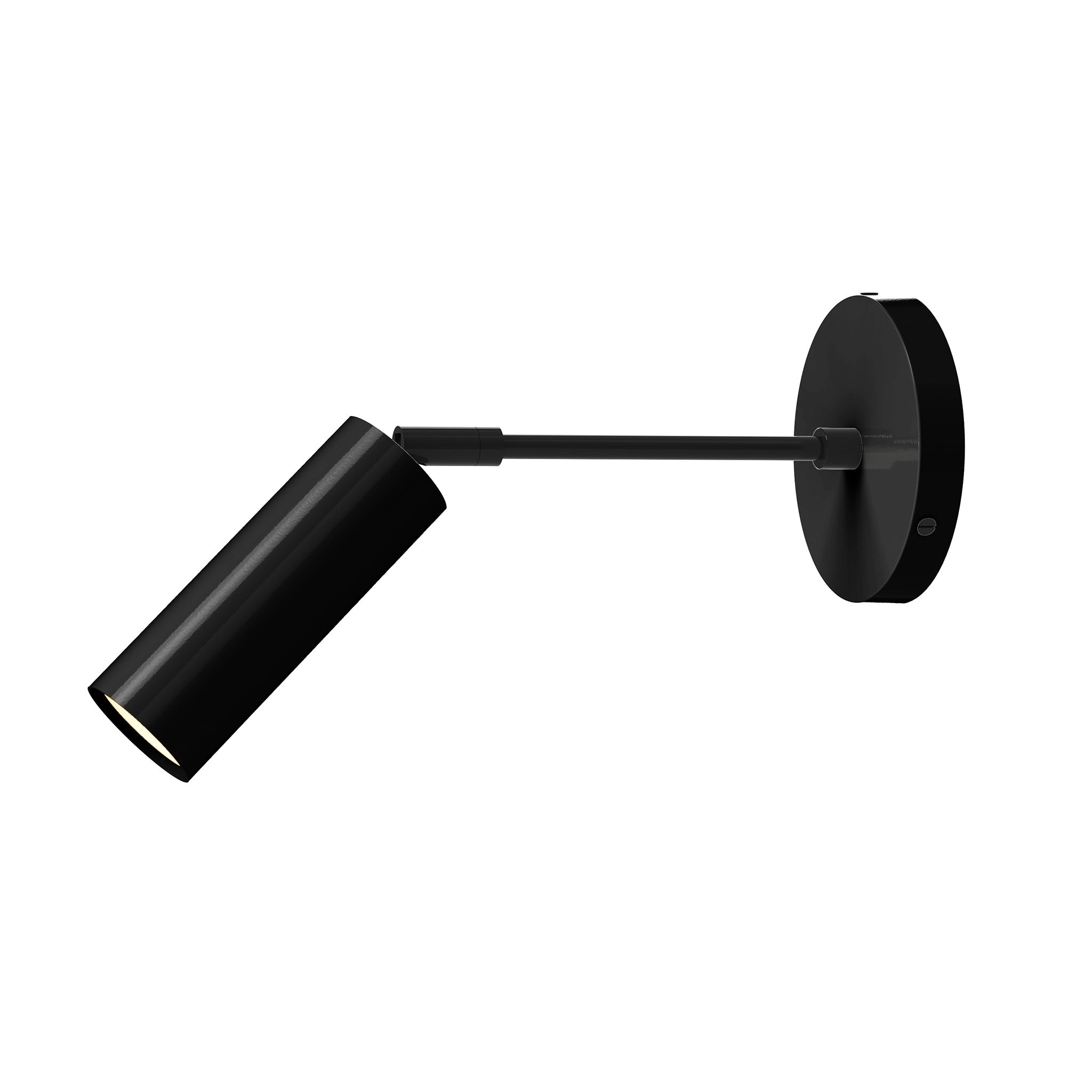 black black color reader sconce - 6" arm dutton brown lighting
