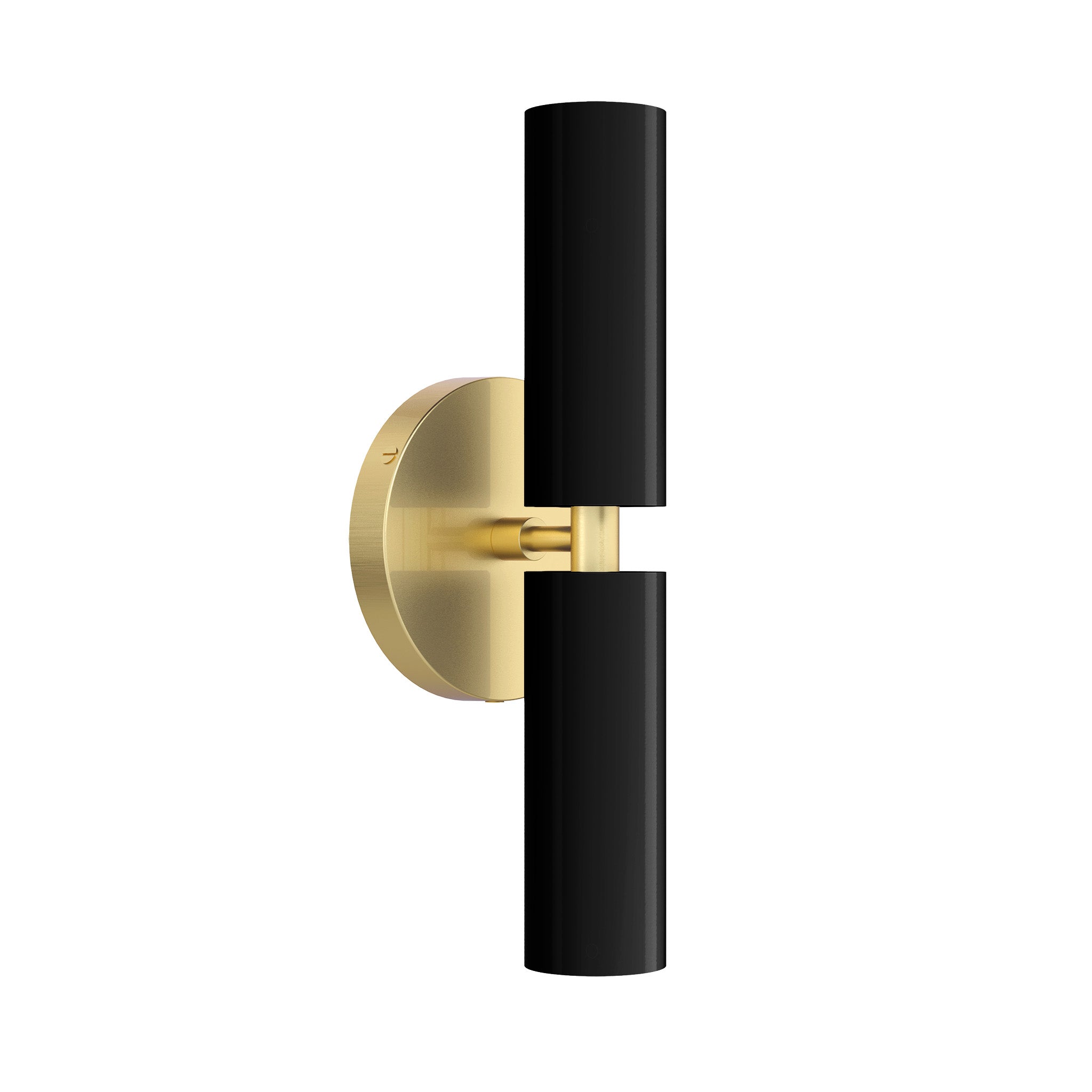 brass black color ruler sconce dutton brown lighting