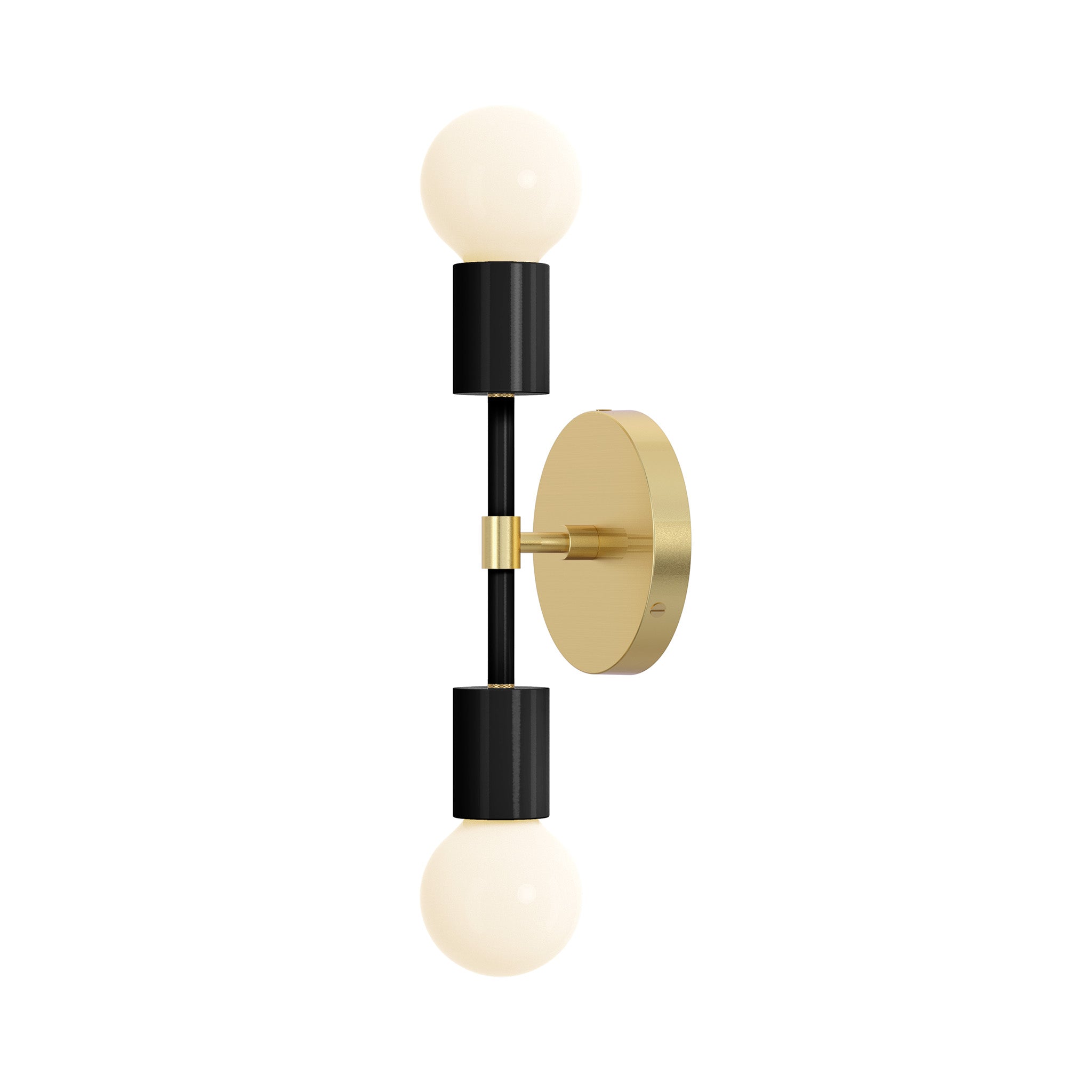 brass black color scepter sconce 10" dutton brown lighting