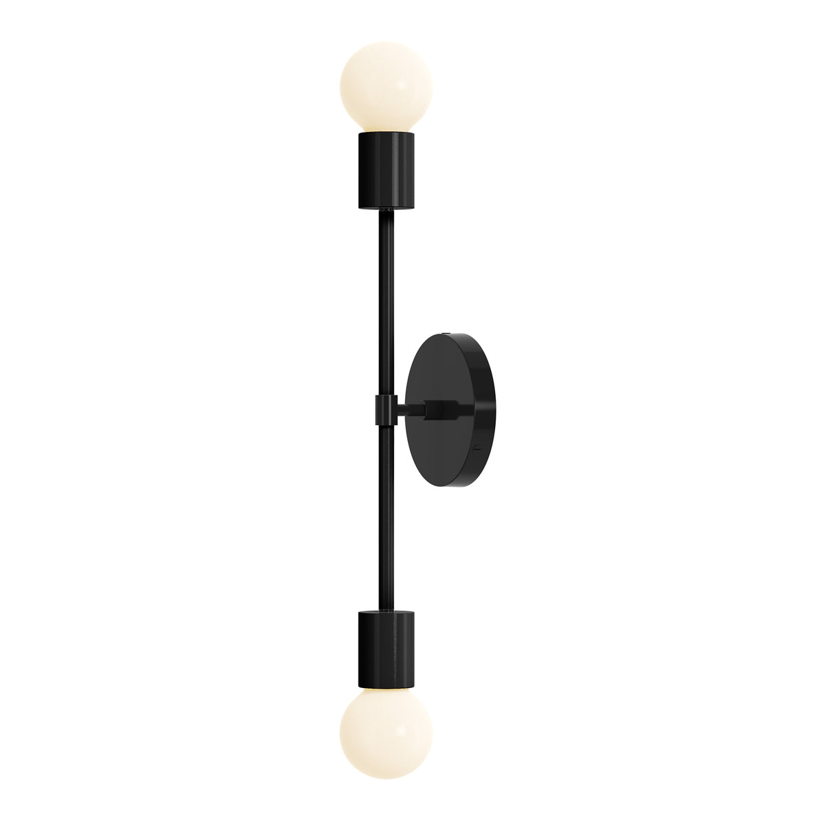 black black color scepter sconce 18" dutton brown lighting