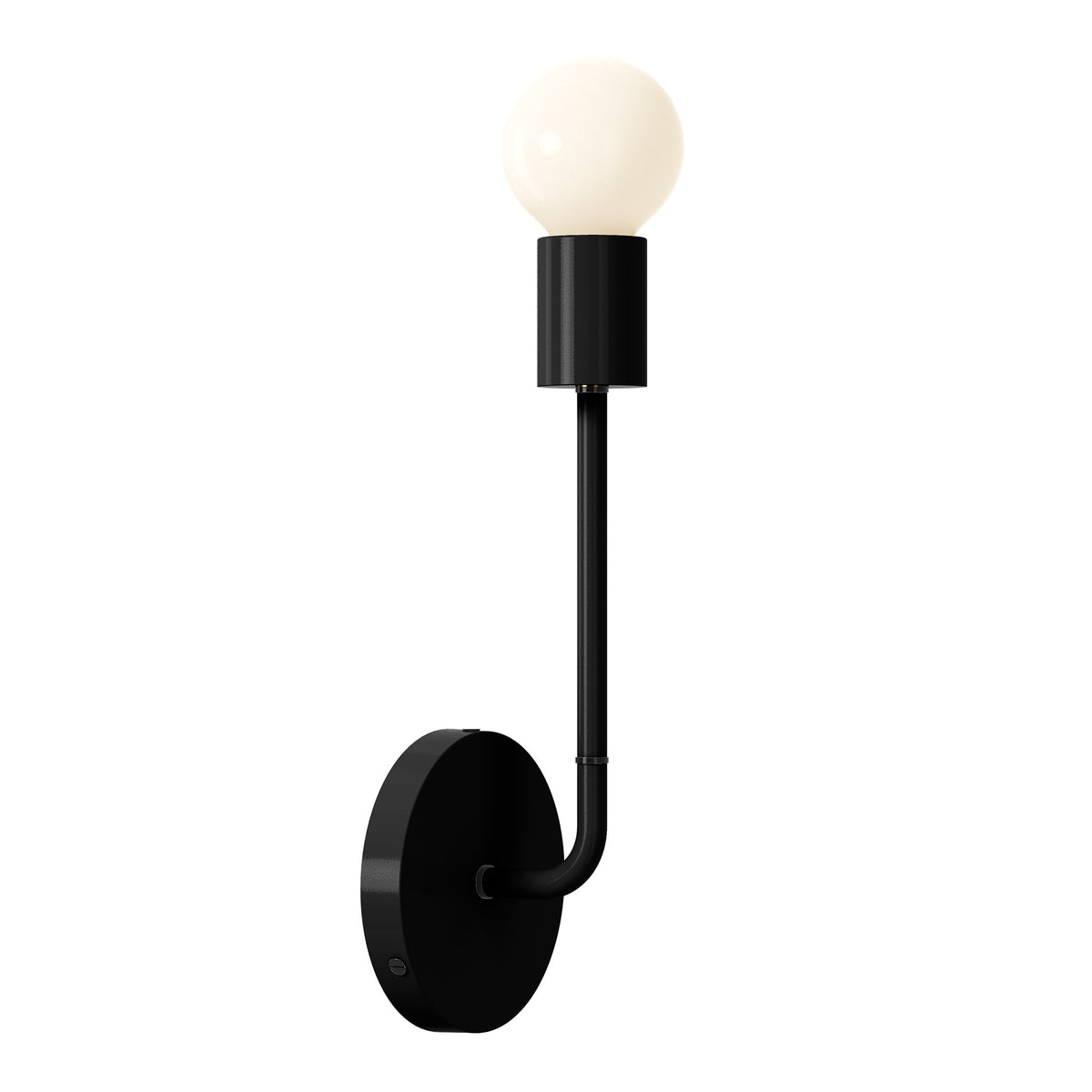 black black color tall snug sconce dutton brown lighting