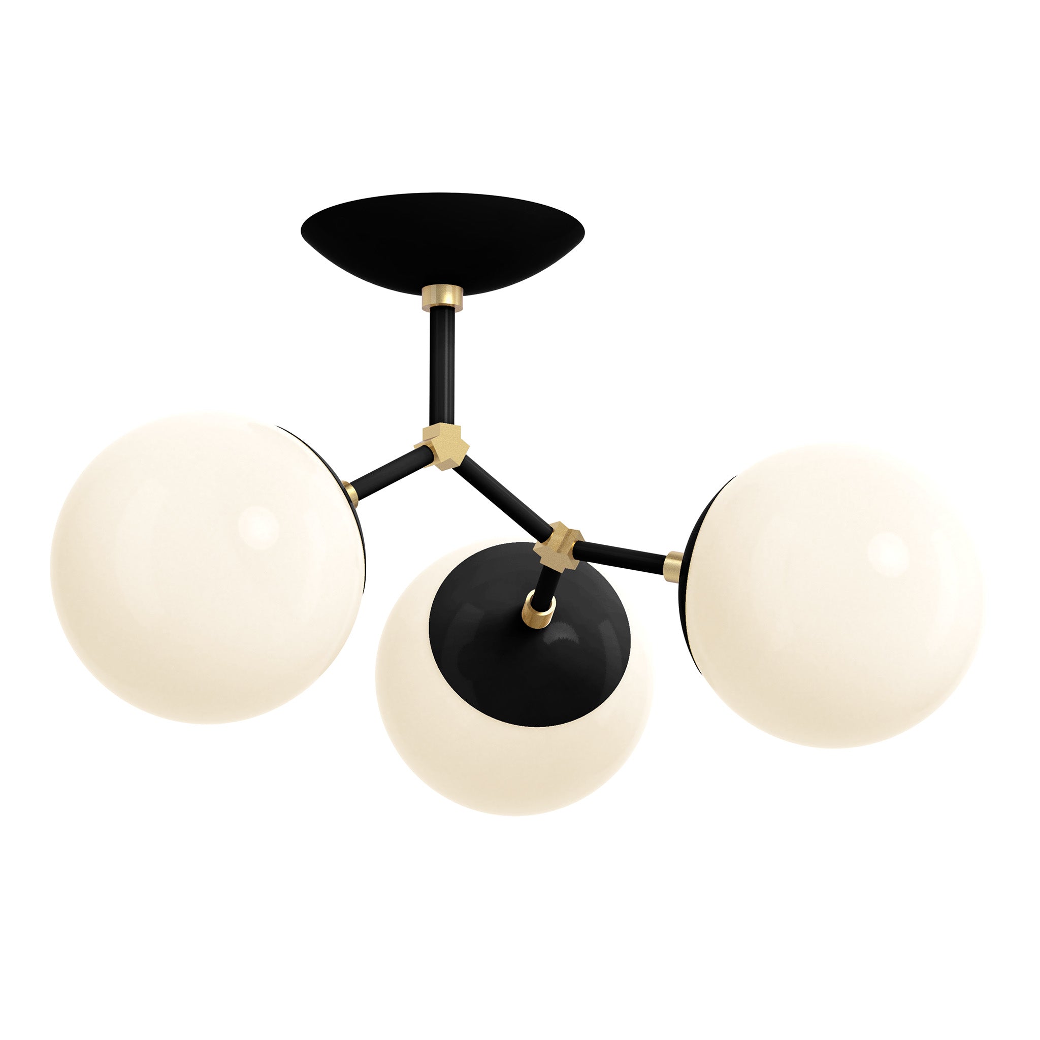 brass black color supreme flush mount dutton brown lighting
