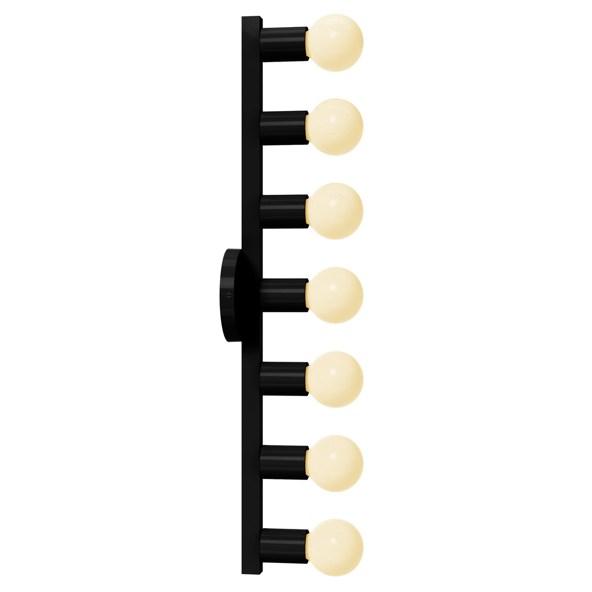 black and black vogue 7 color sconce dutton brown lighting