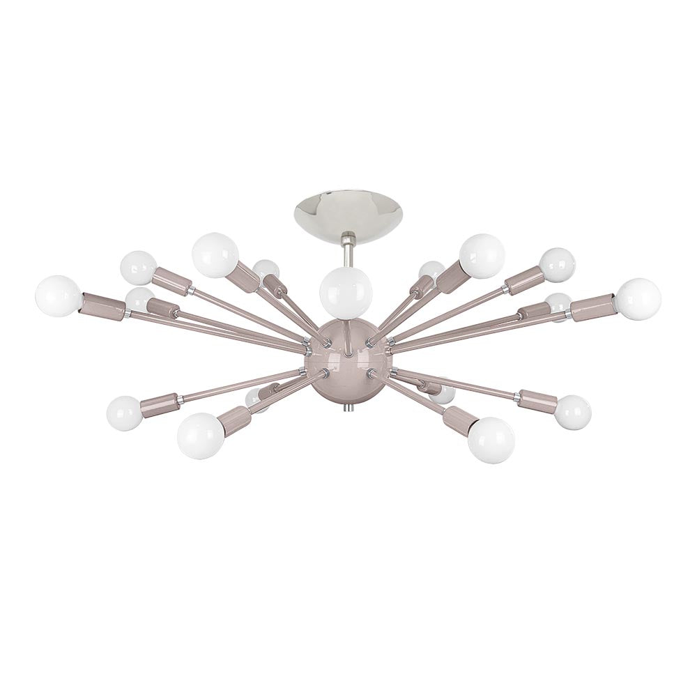 elliptical sputnik chandelier lighting nickel barely dutton brown