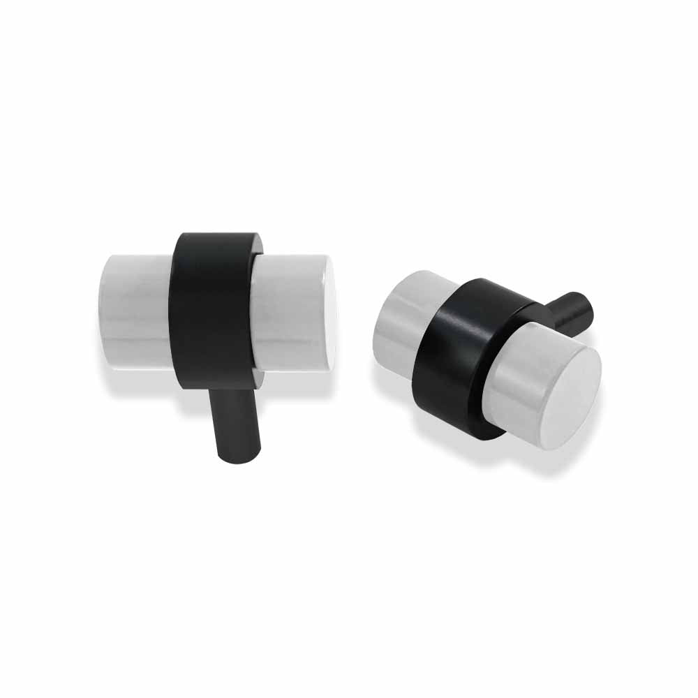 chalk and black persona knob dutton brown hardware