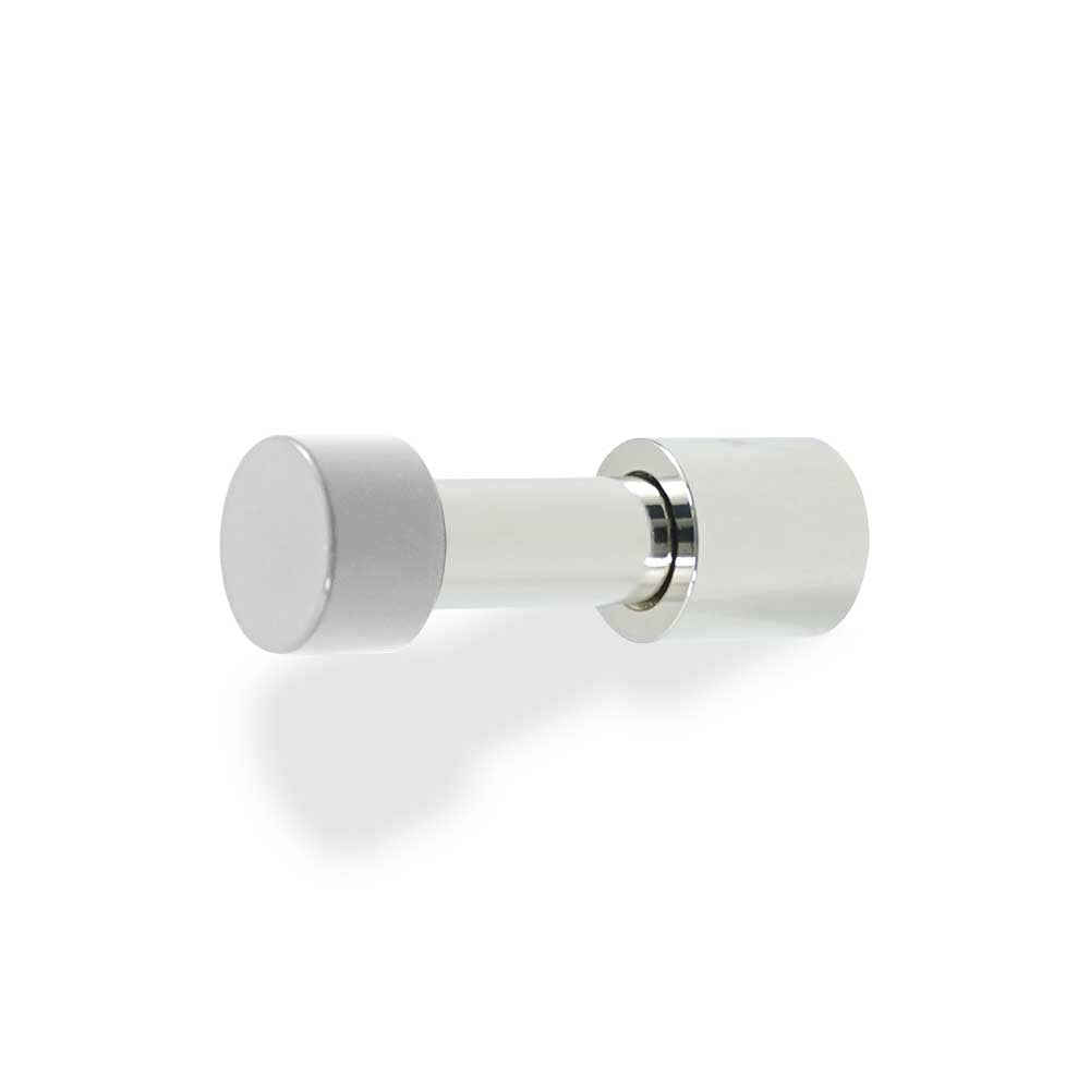 Nickel and chalk color Stud hook Dutton Brown hardware