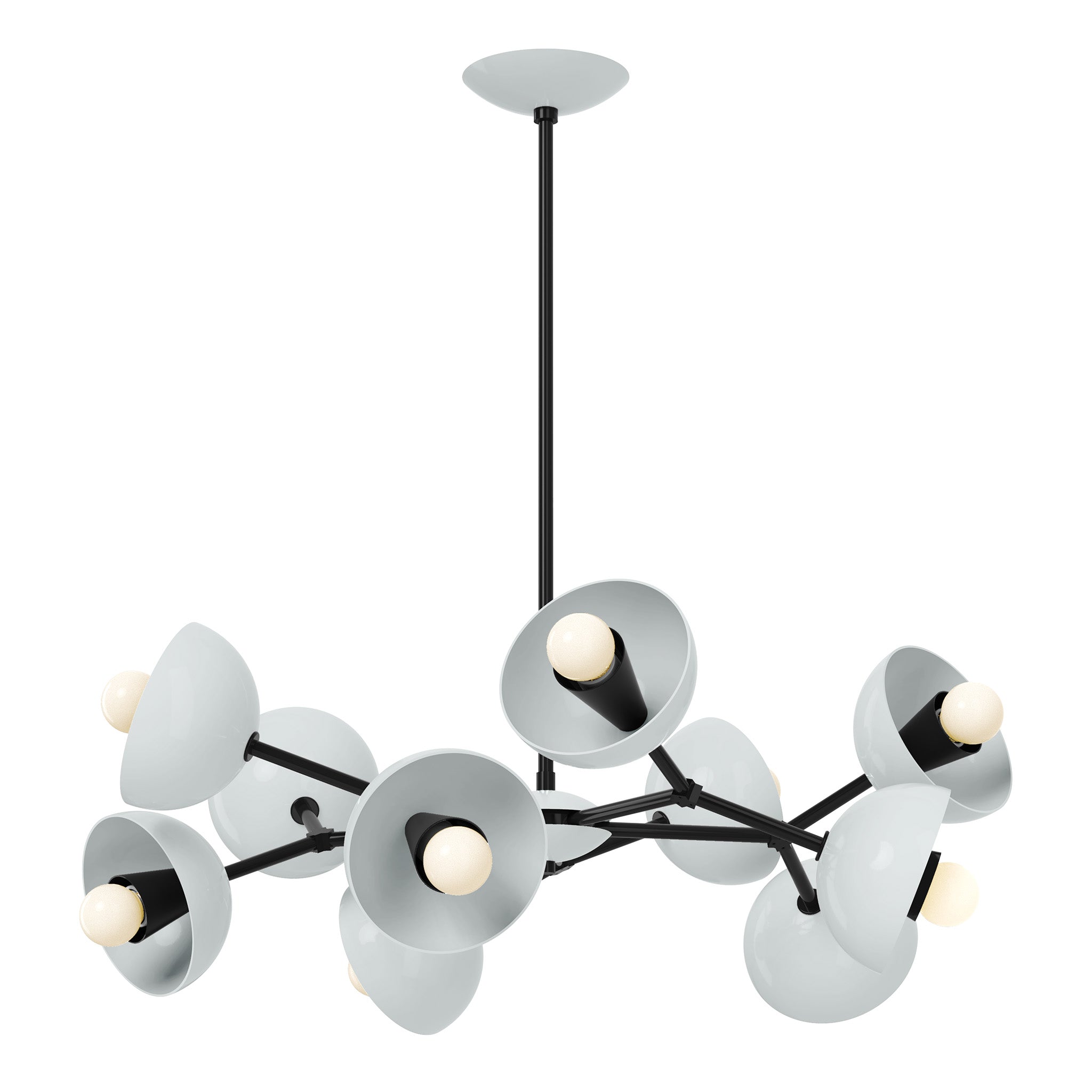 black chalk color alegria chandelier 30" dutton brown lighting