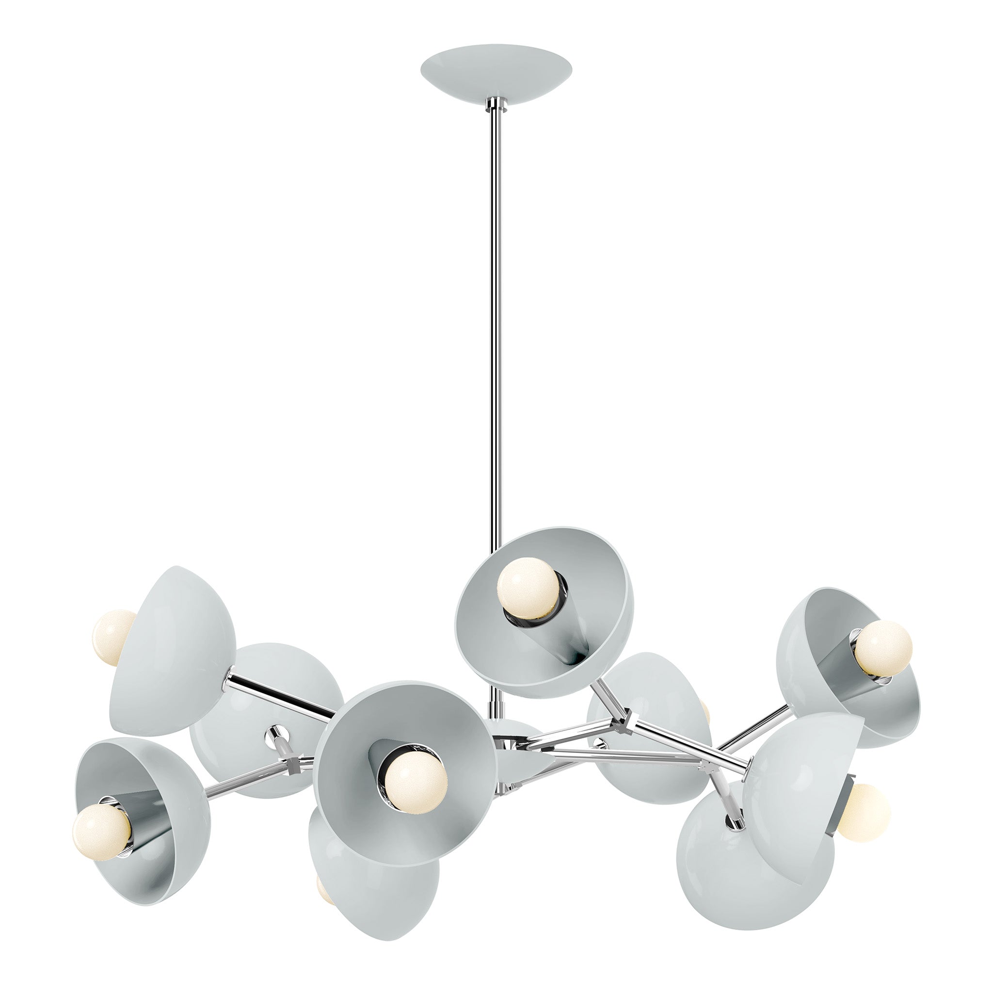nickel chalk color alegria chandelier 30" dutton brown lighting