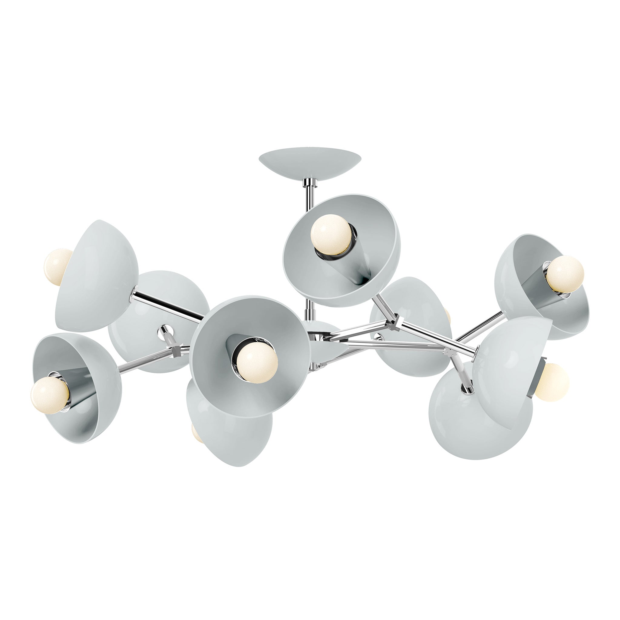 nickel chalk color alegria flush mount 30" dutton brown lighting