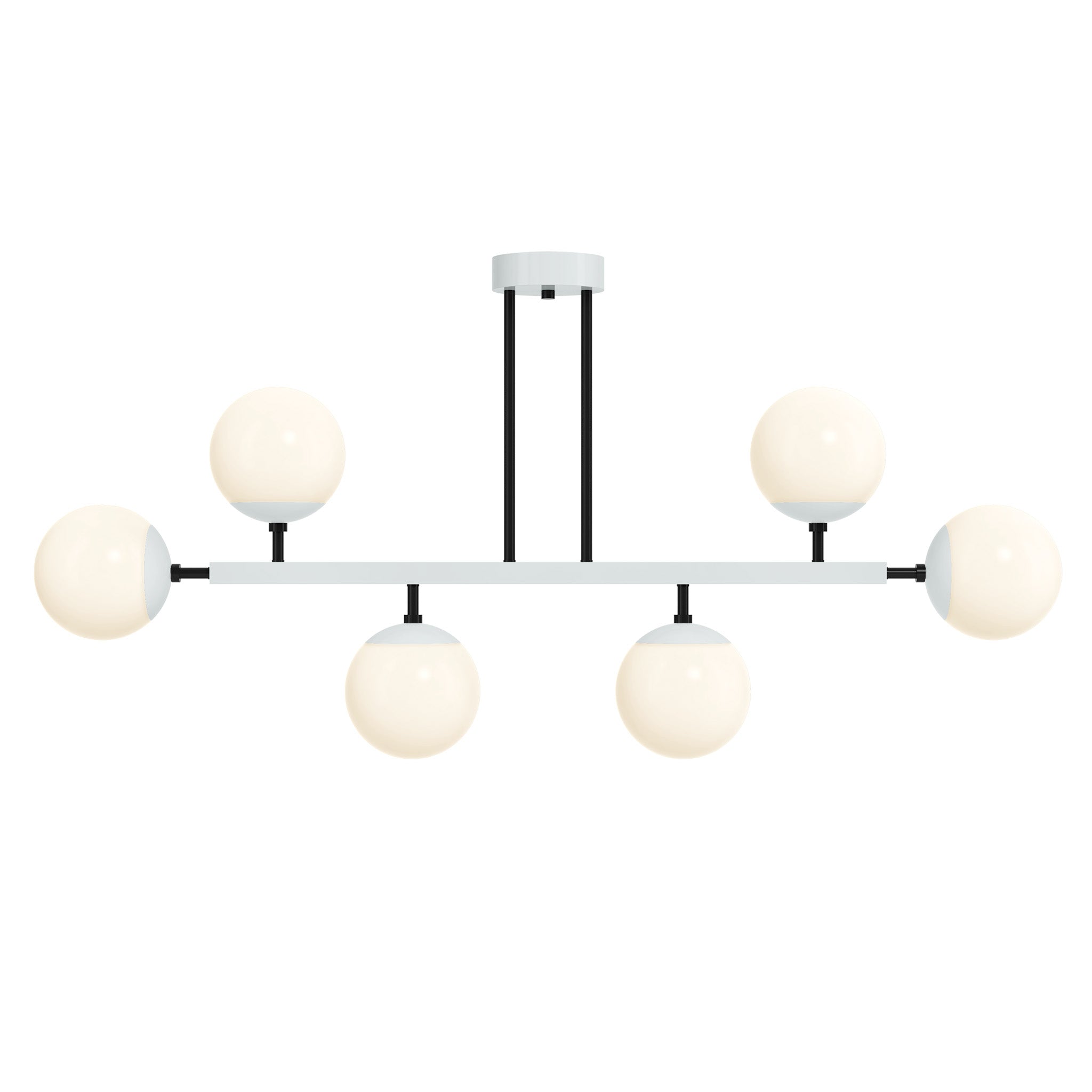 black and chalk Color Axia Globe Chandelier 46" Dutton Brown lighting