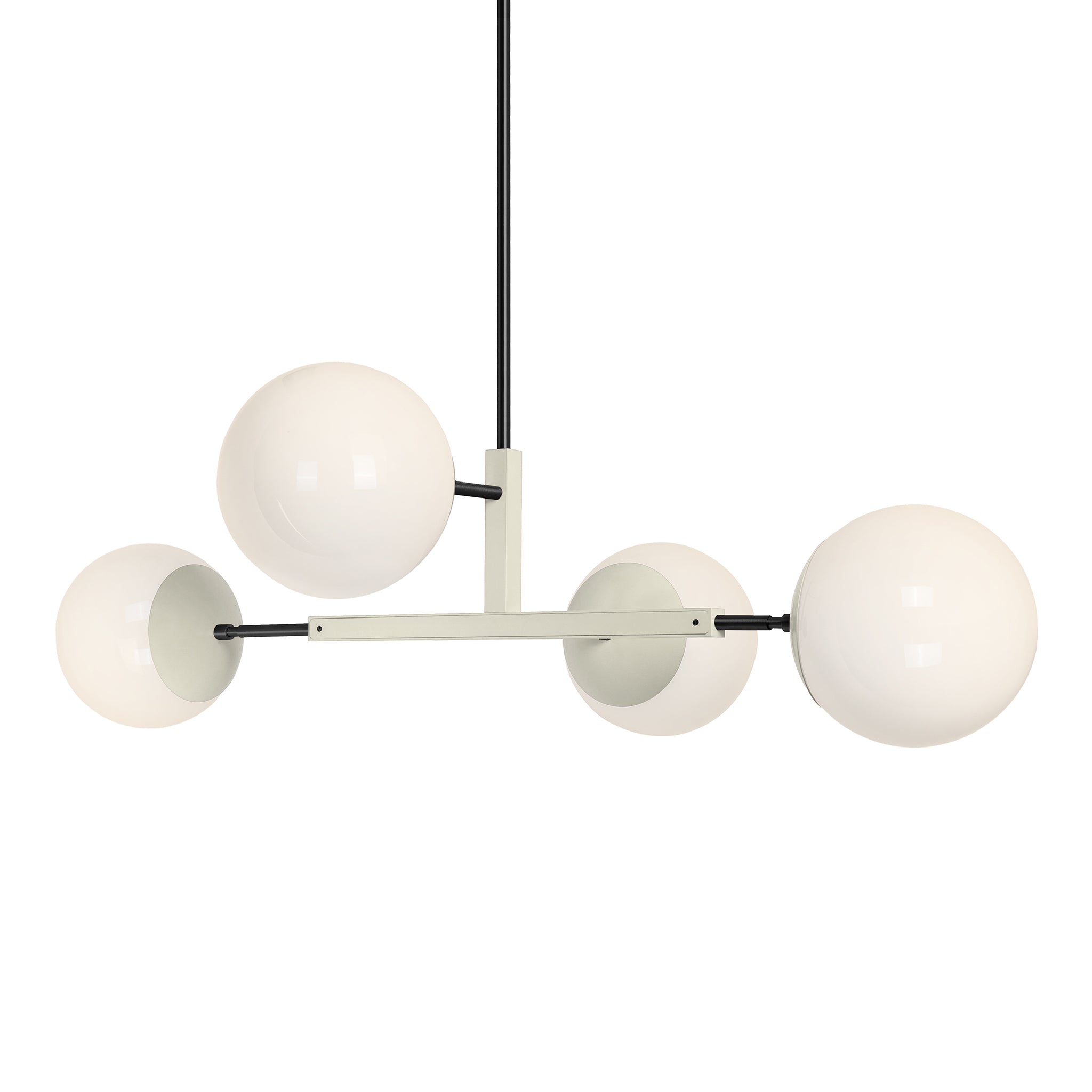 Black and bone color Big Status chandelier 42" Dutton Brown lighting