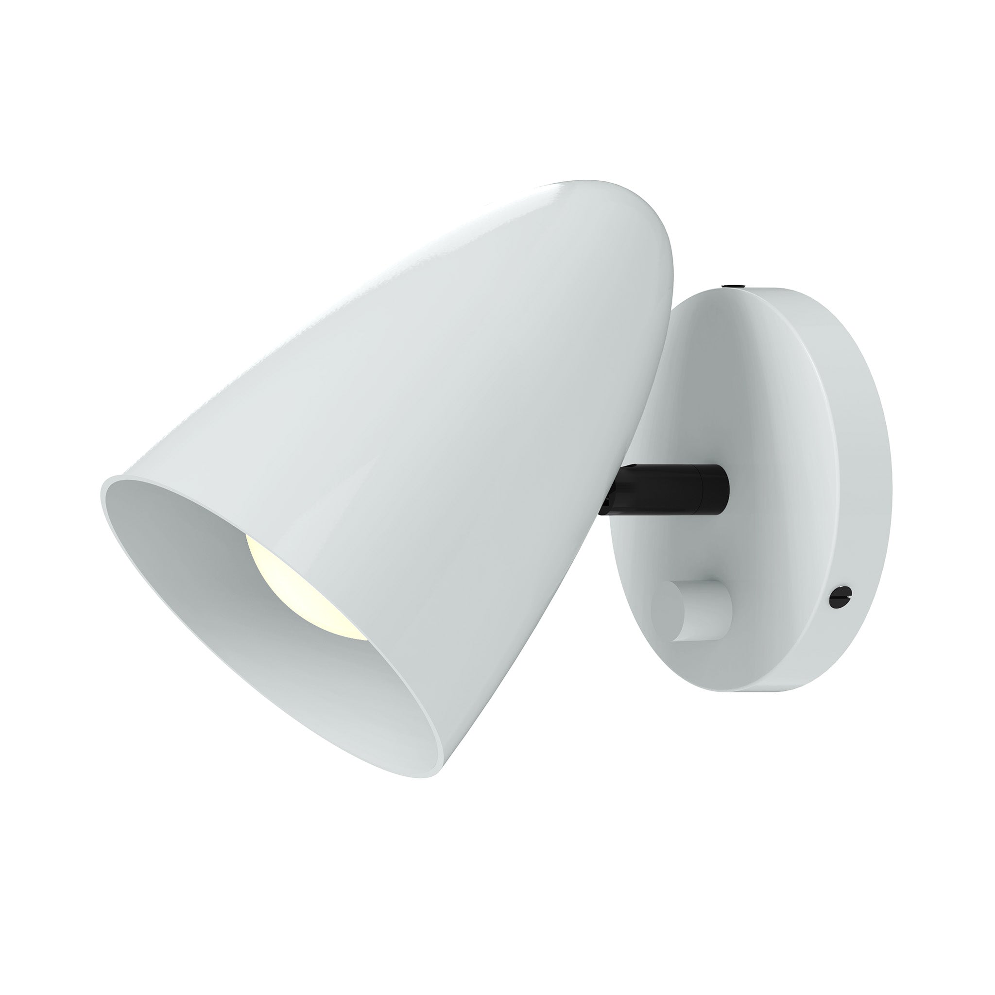 black chalk color boom sconce - no arm dutton brown lighting