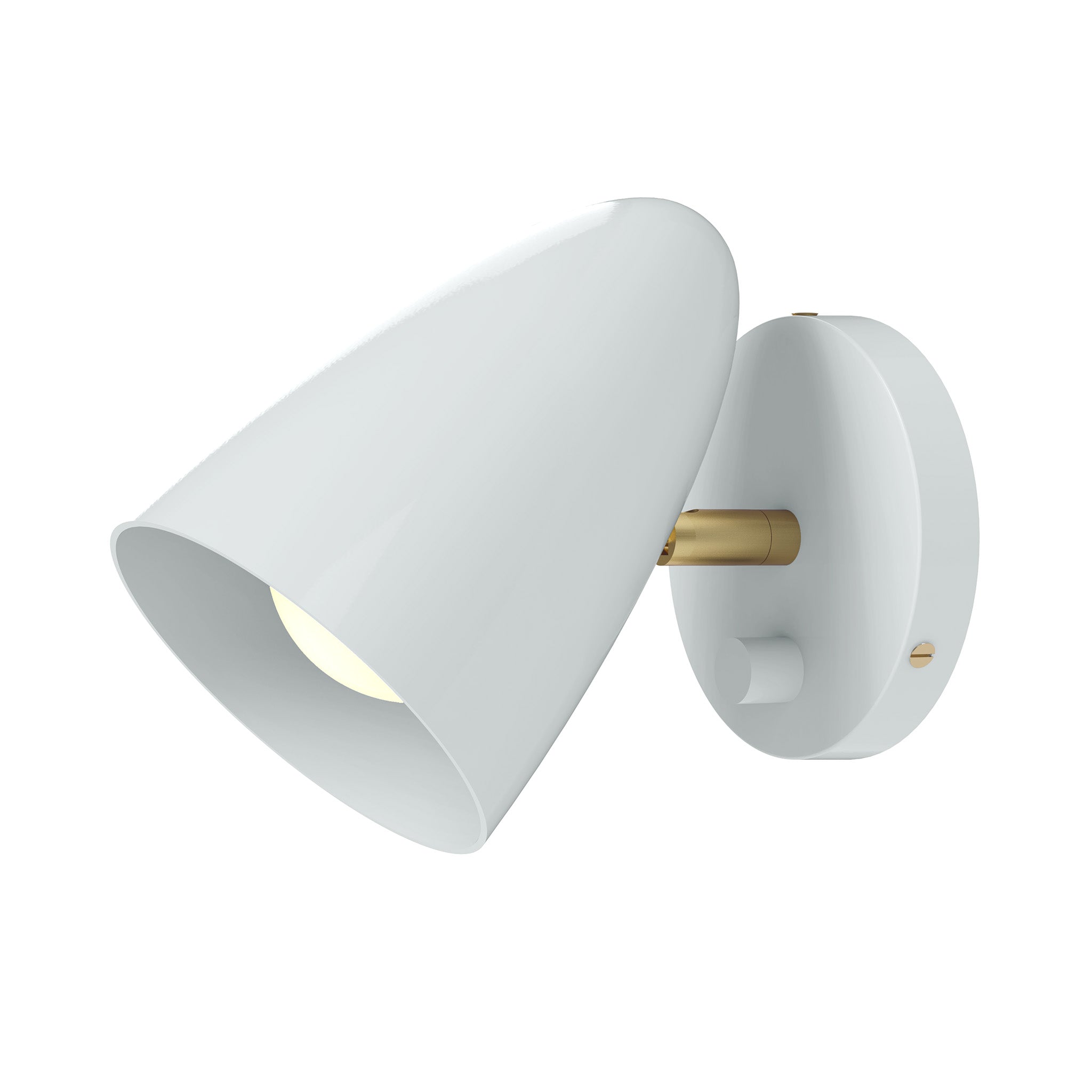 brass chalk color boom sconce - no arm dutton brown lighting
