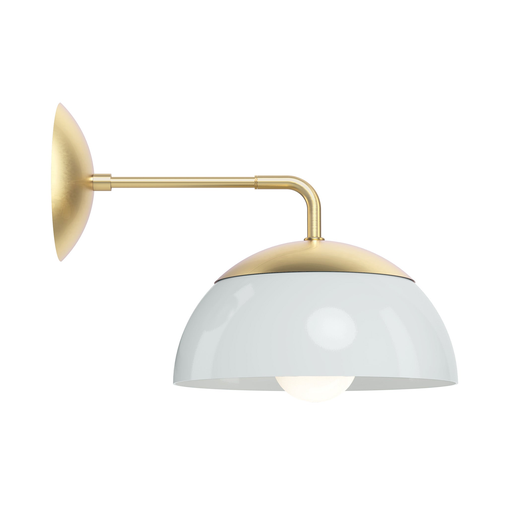 brass chalk color cadbury sconce 10" dutton brown lighting