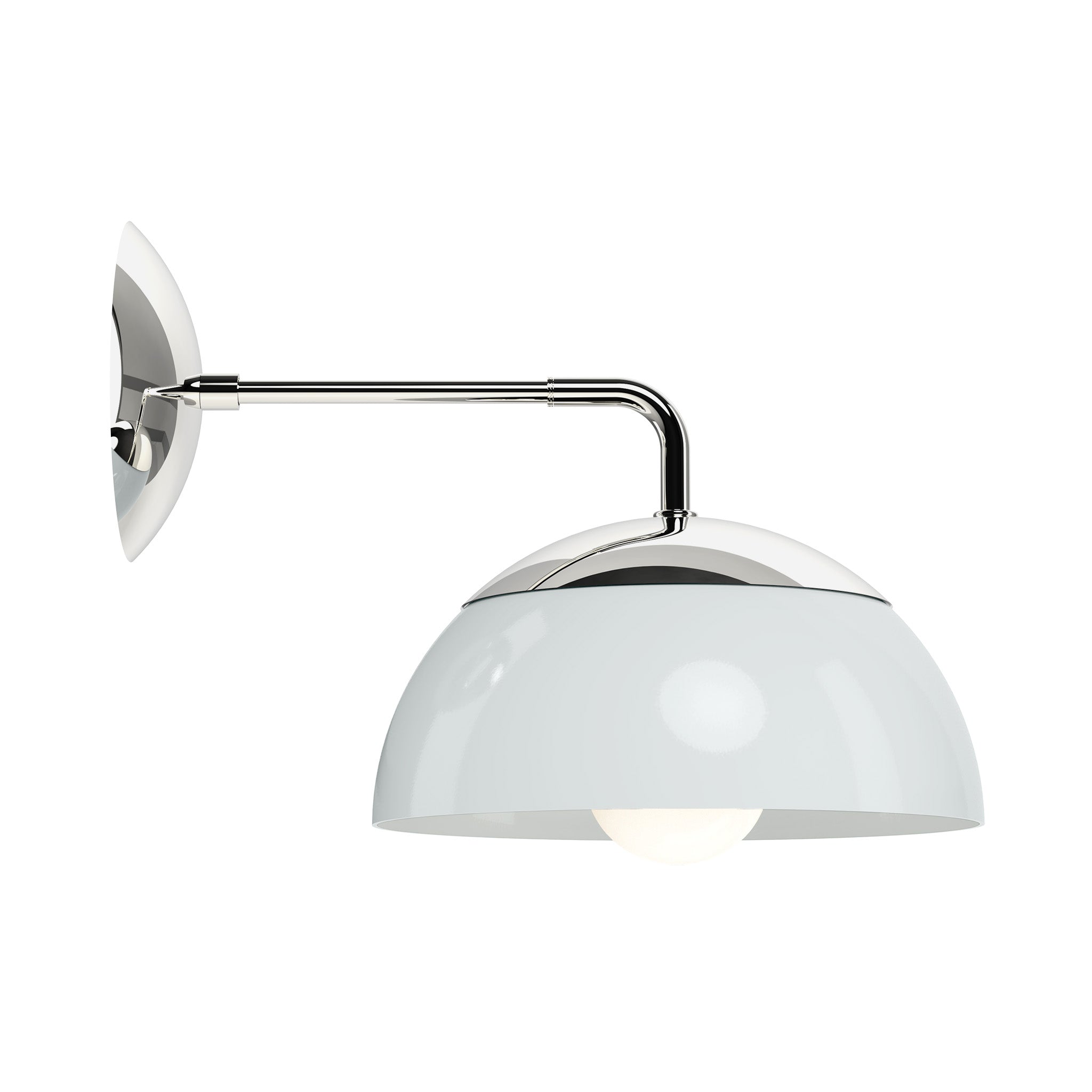 nickel chalk color cadbury sconce 10" dutton brown lighting