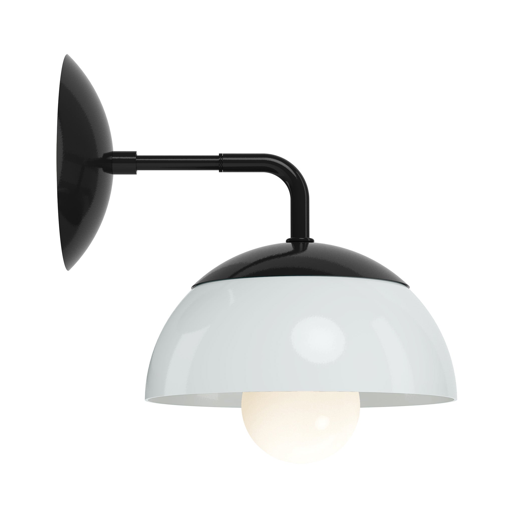 black chalk color cadbury sconce 8" dutton brown lighting
