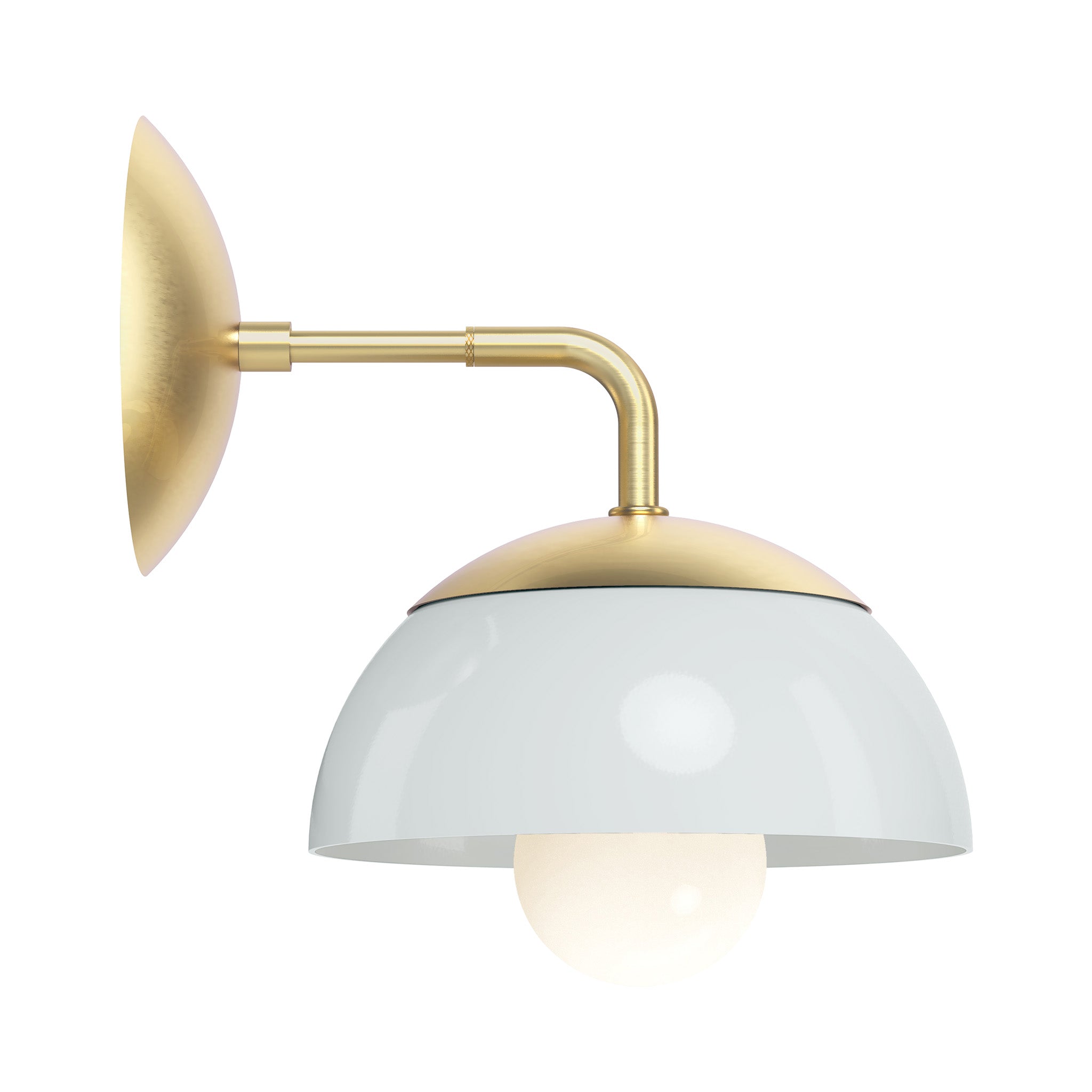 brass chalk color cadbury sconce 8" dutton brown lighting
