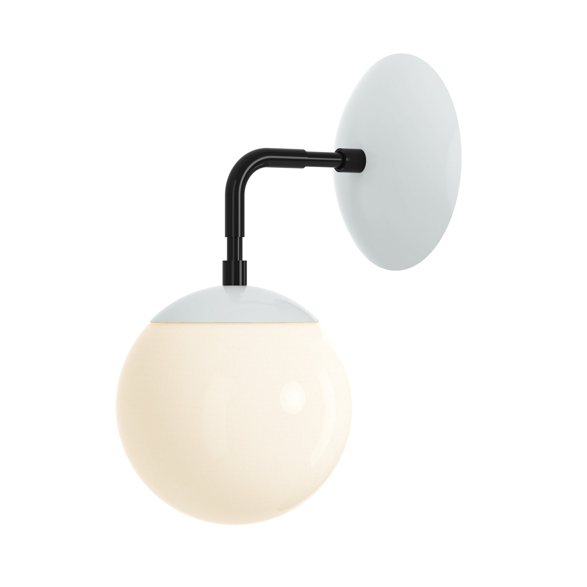 black chalk color cap sconce 6" dutton brown lighting