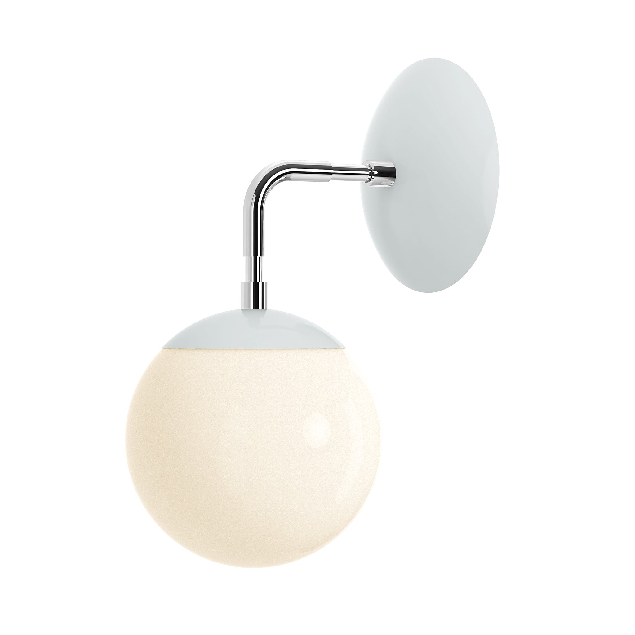 nickel chalk color cap sconce 6" dutton brown lighting