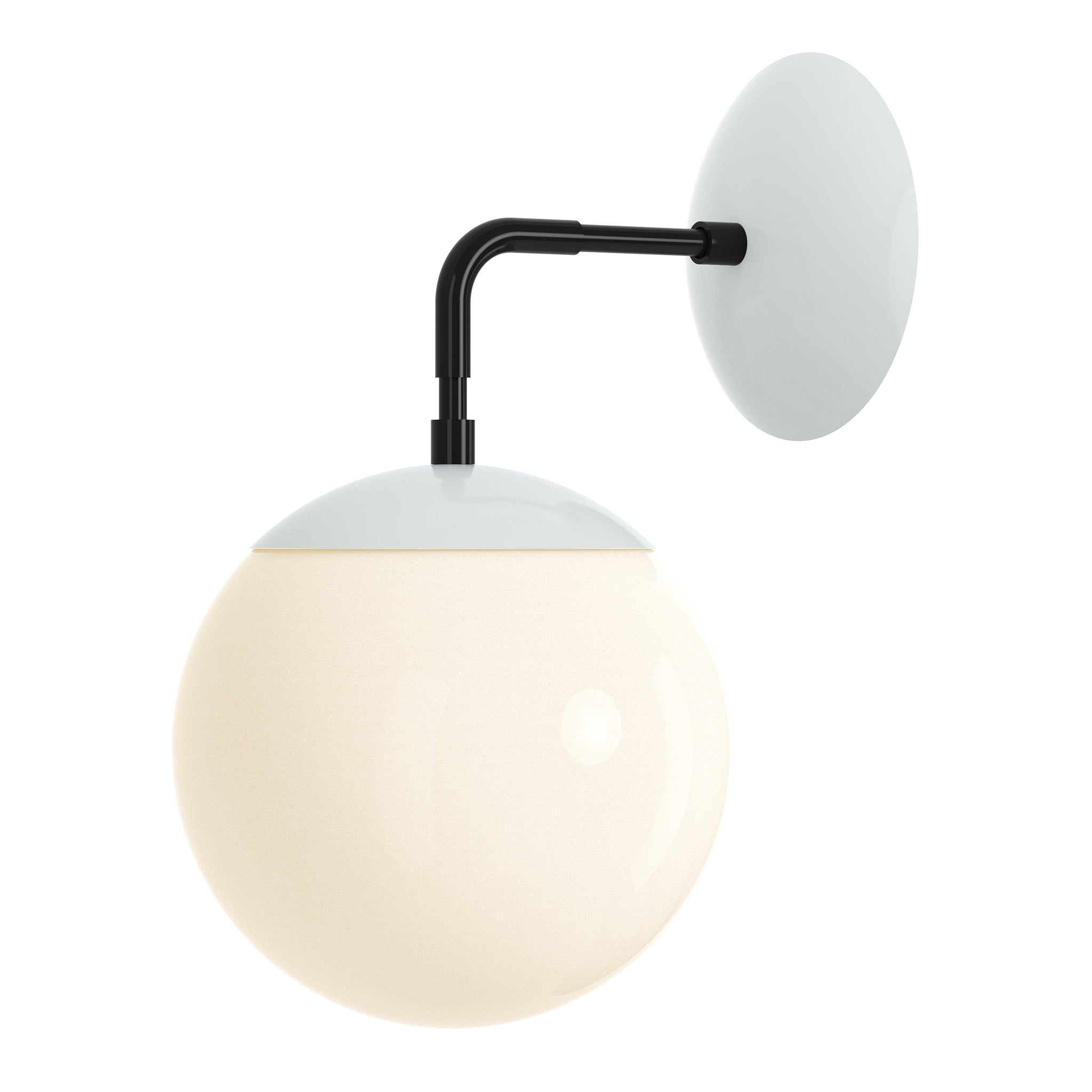 black chalk color cap sconce 8" dutton brown lighting