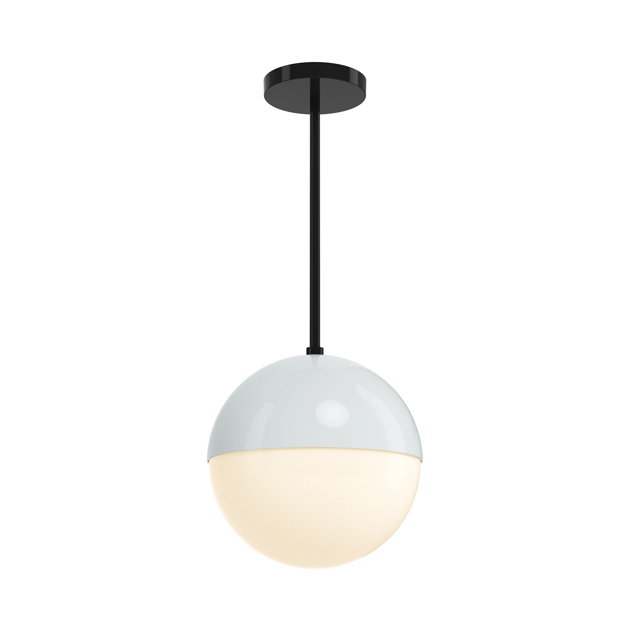 black and chalk lure globe pendant 10 inch dutton brown lighting