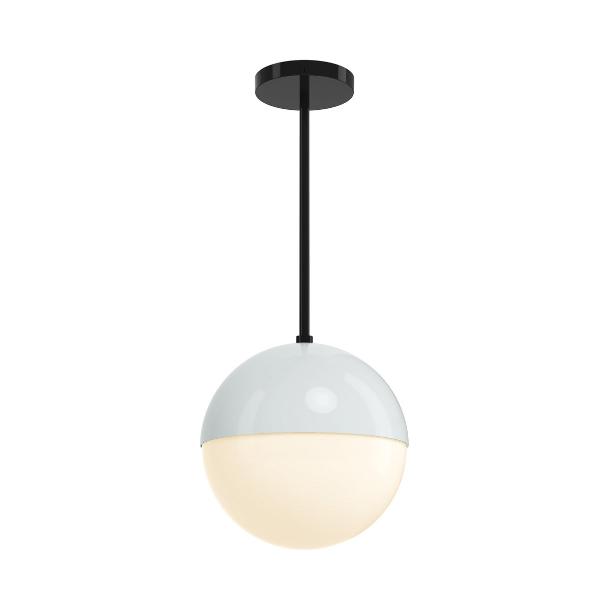 black and chalk lure globe pendant 10 inch dutton brown lighting