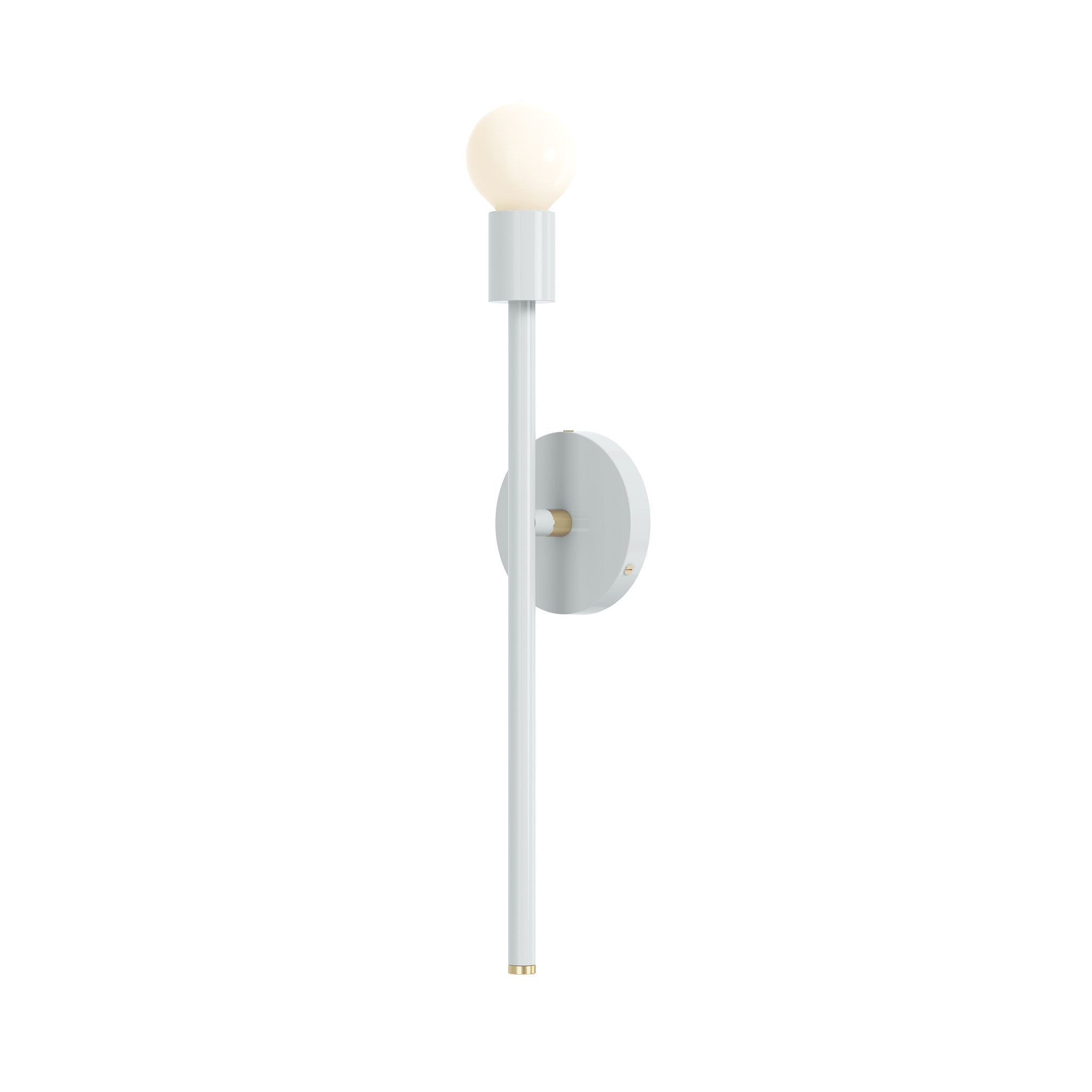 brass chalk color major sconce 21" dutton brown lighting