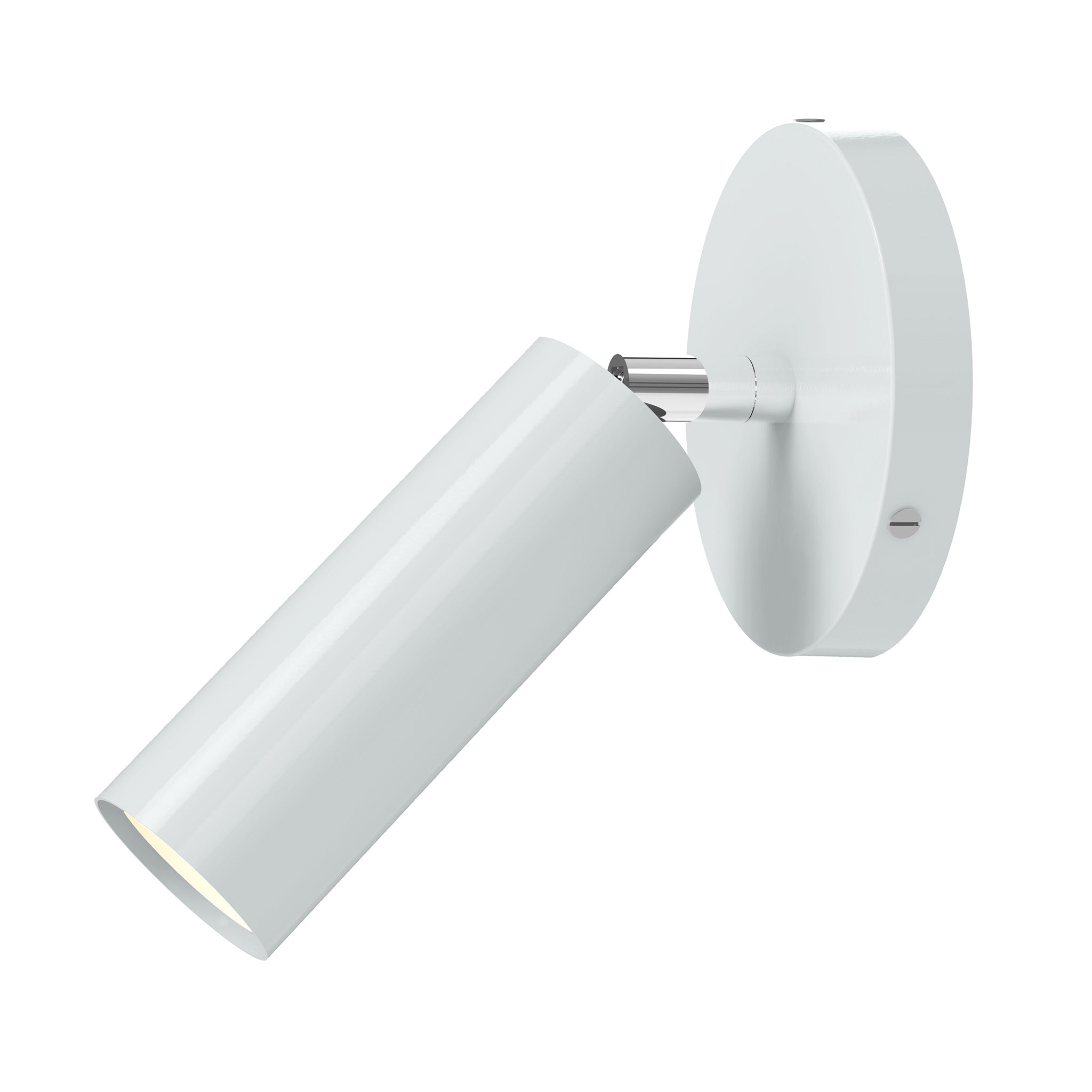 nickel chalk color reader sconce - no arm dutton brown lighting
