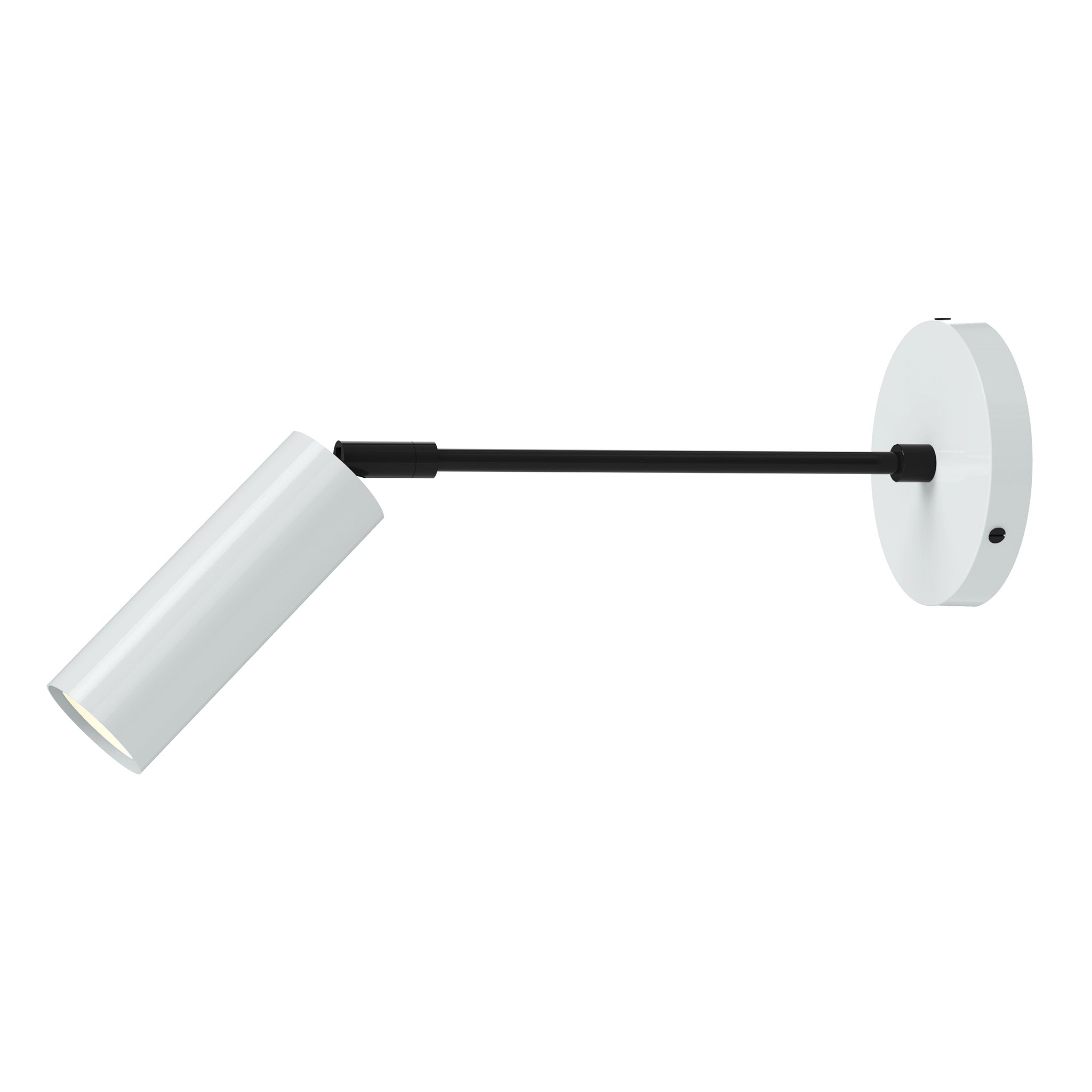 black chalk color reader sconce - 10" arm dutton brown lighting