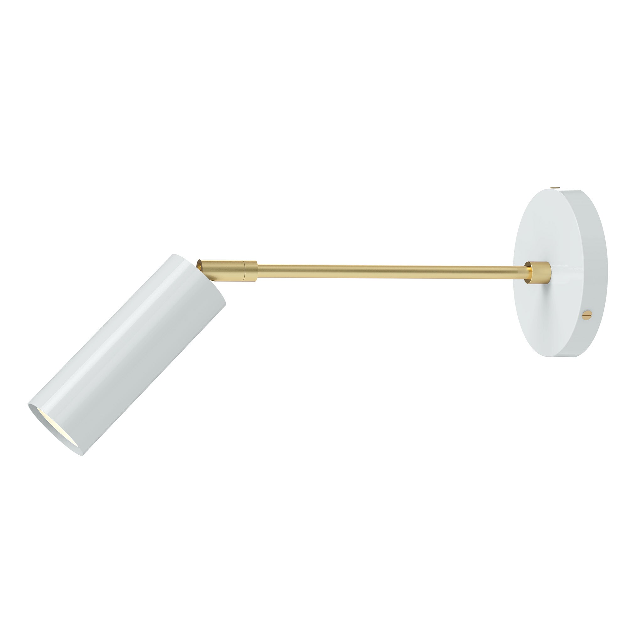 brass chalk color reader sconce - 10" arm dutton brown lighting