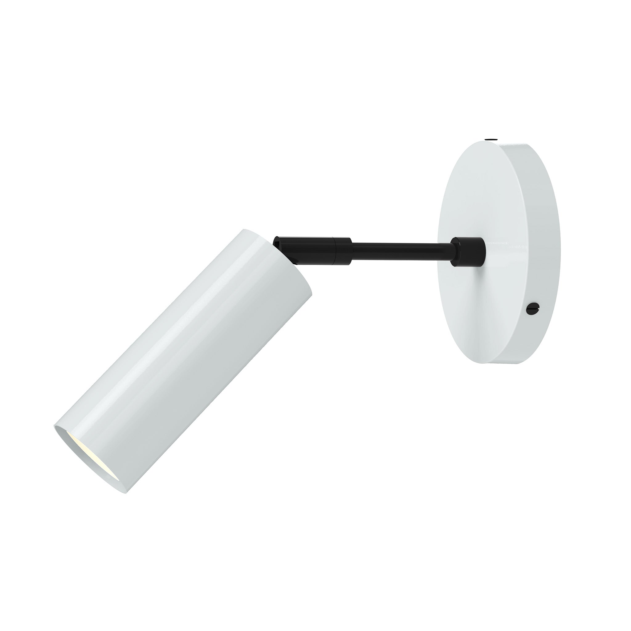 black chalk color reader sconce - 3" arm dutton brown lighting