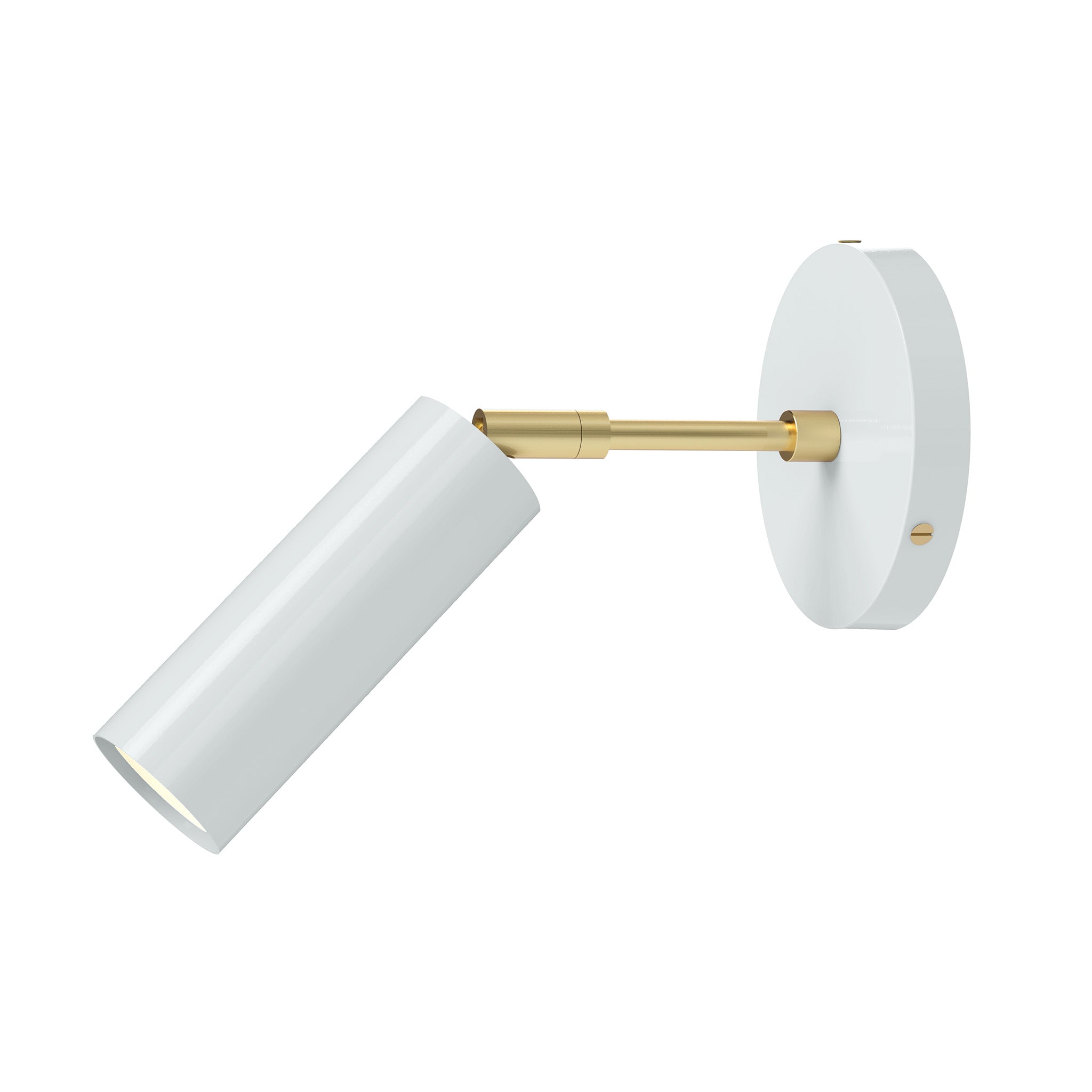 brass chalk color reader sconce - 3" arm dutton brown lighting
