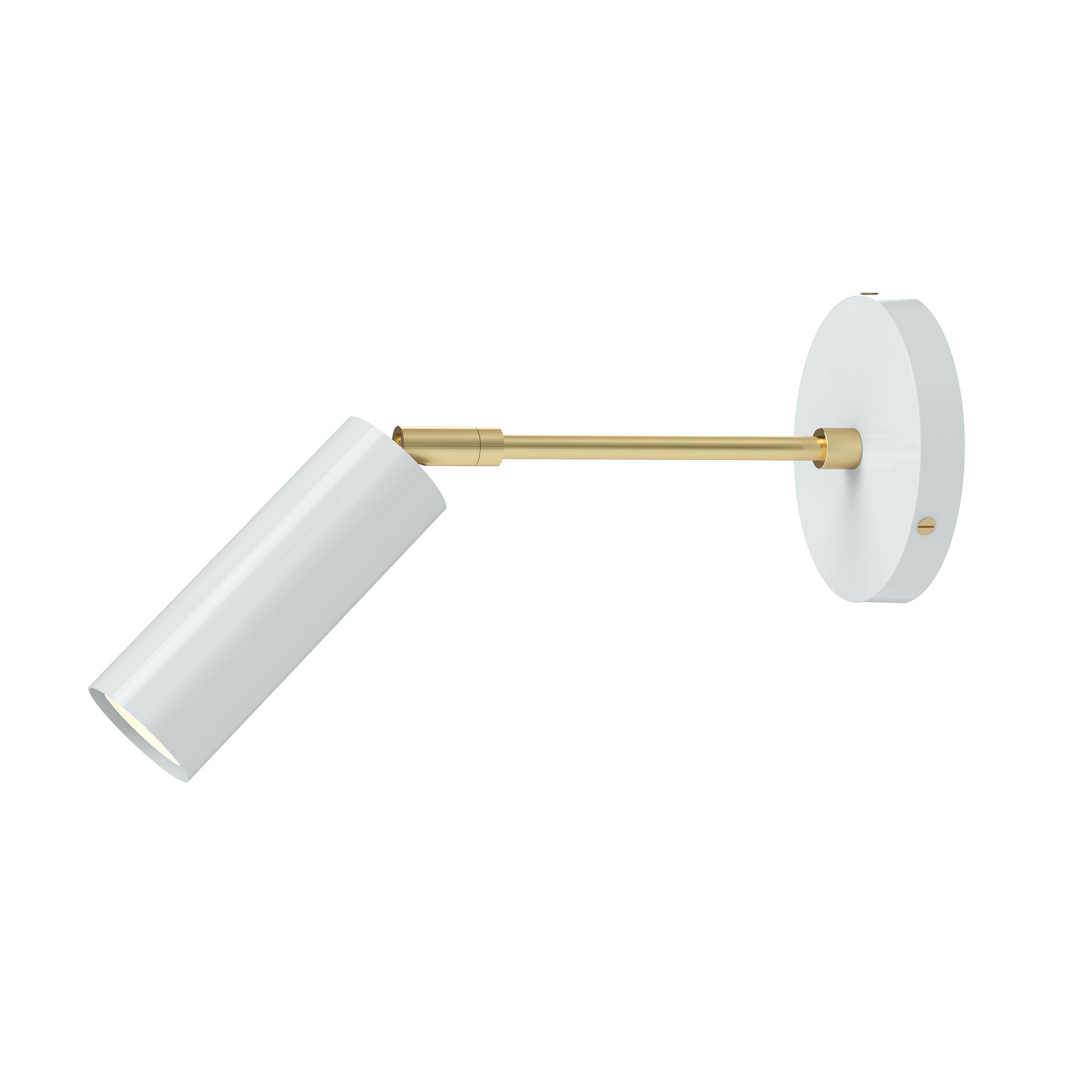 brass chalk color reader sconce - 6" arm dutton brown lighting