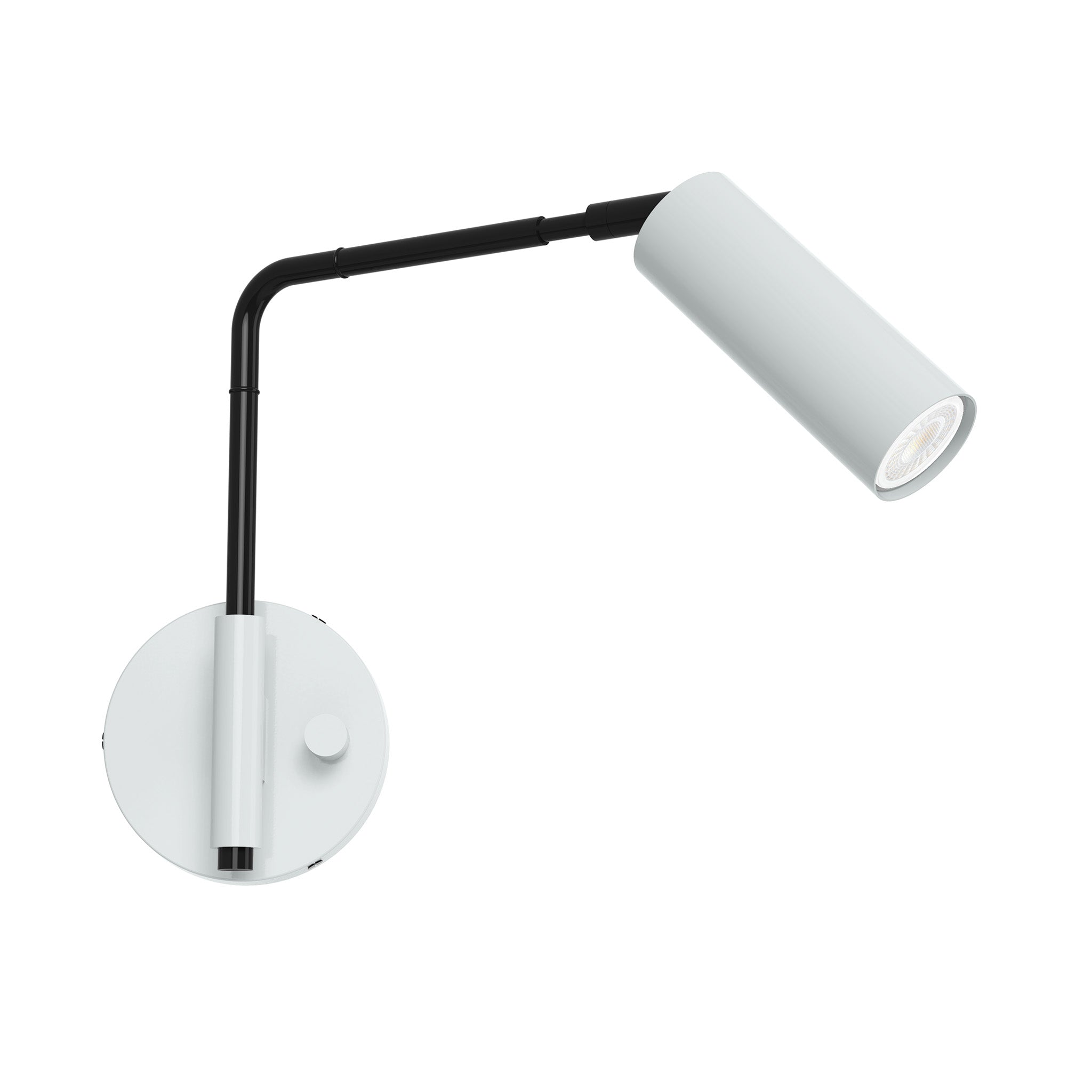 black chalk color reader swing arm sconce - 9" arm dutton brown lighting