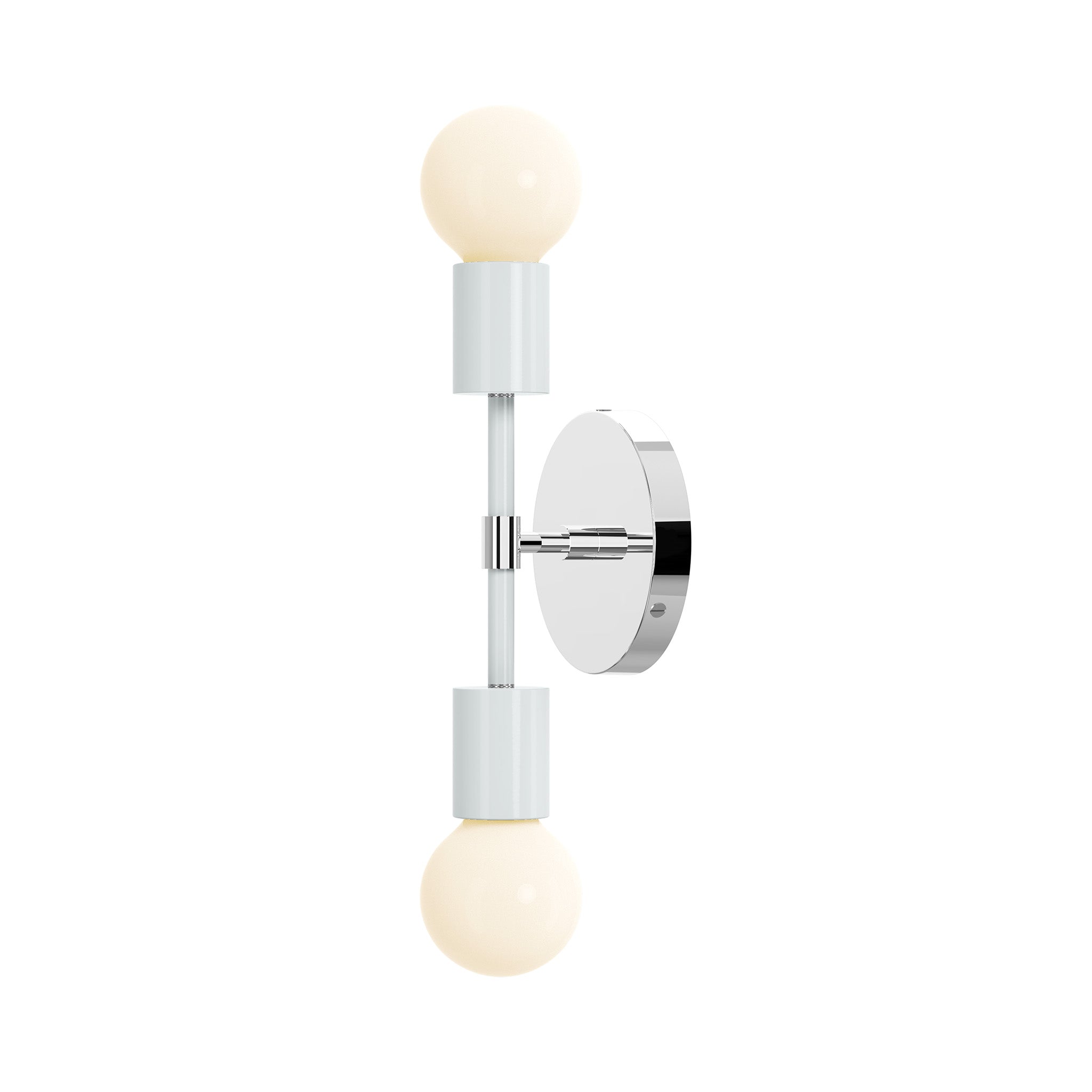 nickel chalk color scepter sconce 10" dutton brown lighting