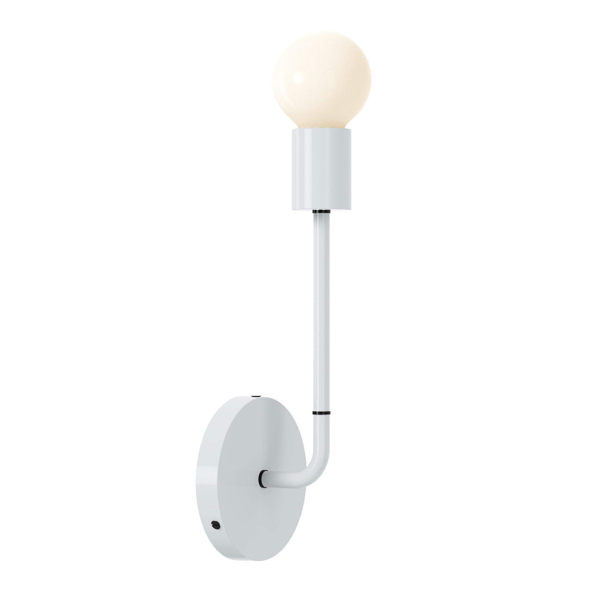 black chalk color tall snug sconce dutton brown lighting