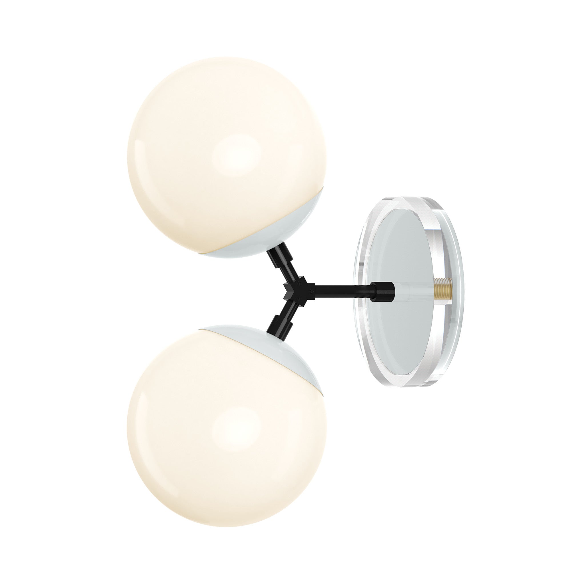 black chalk color visage sconce 6" dutton brown lighting