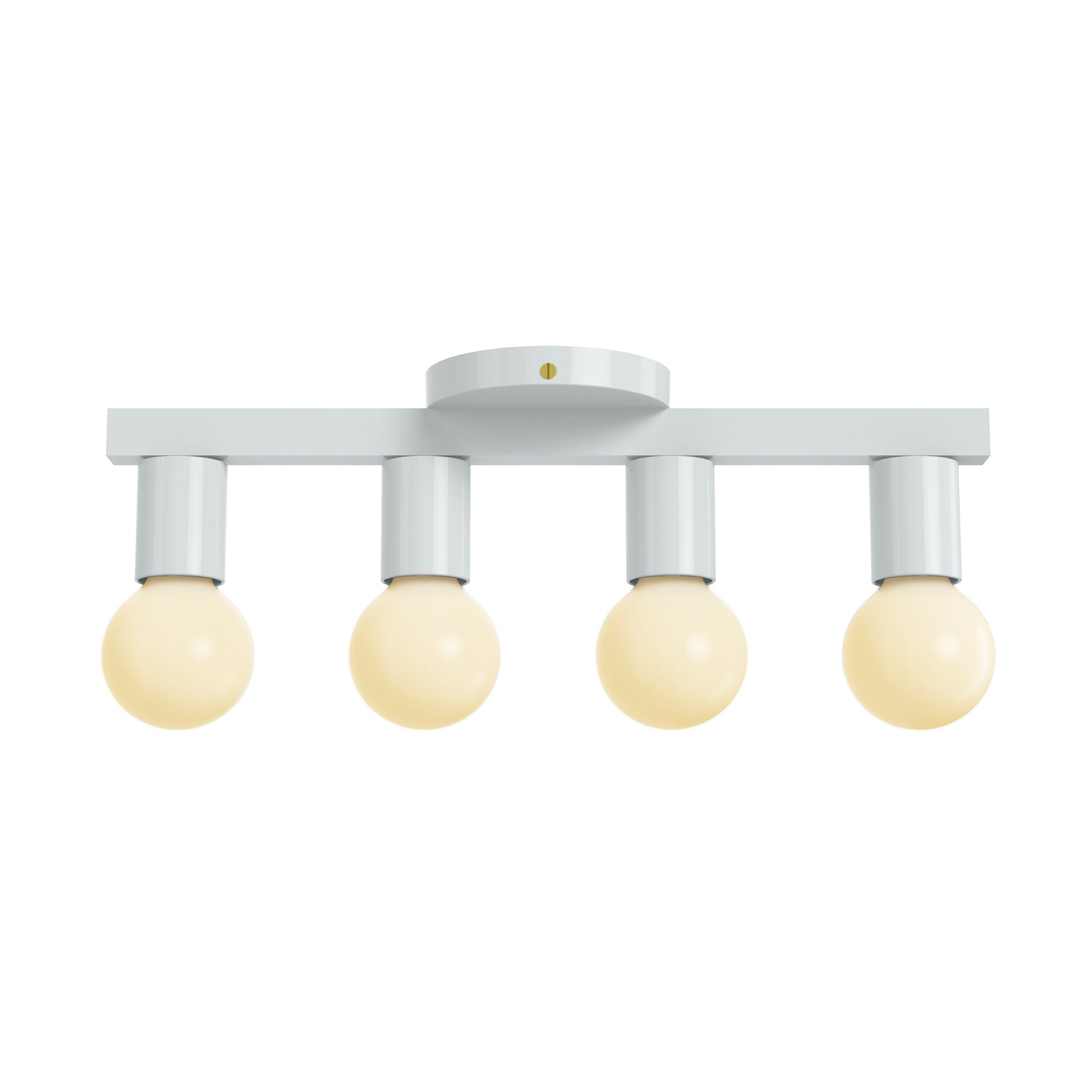 Brass and chalk vogue 4 flush mount dutton brown lighting